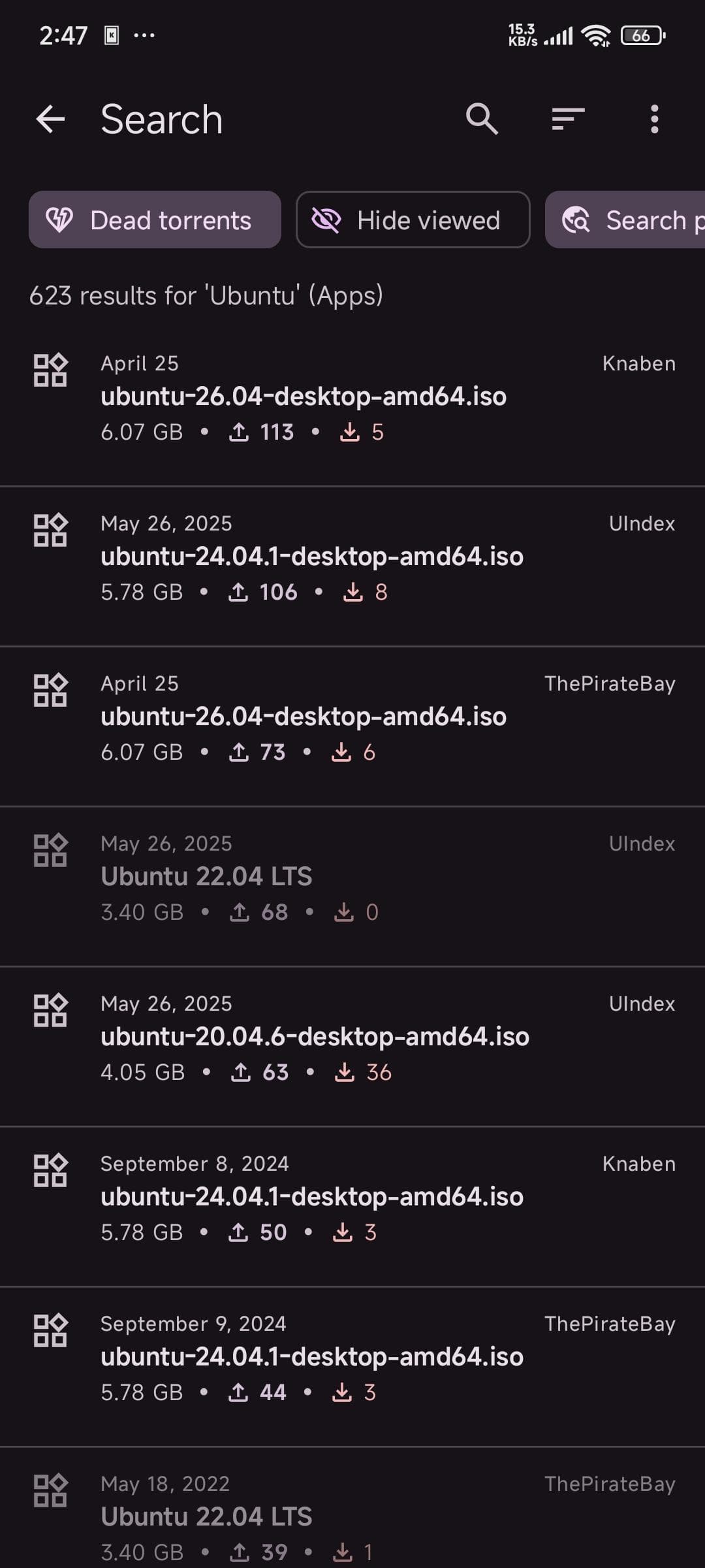 Скриншот 2 — Torrent Search