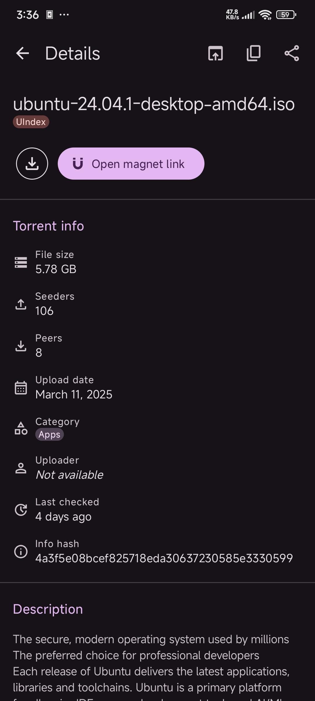 Скриншот 6 — Torrent Search