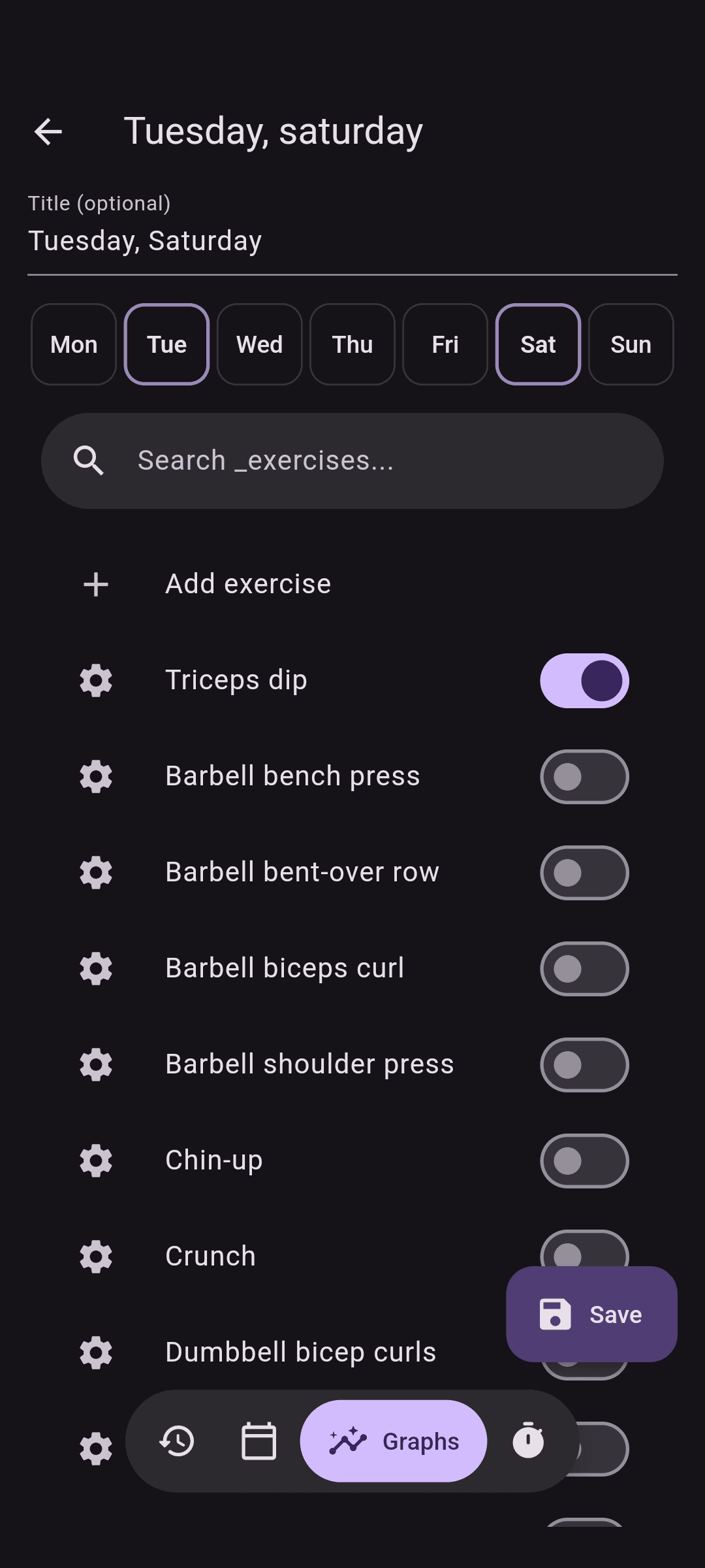 Скриншот 7 — Flexify: Gym Workout Log
