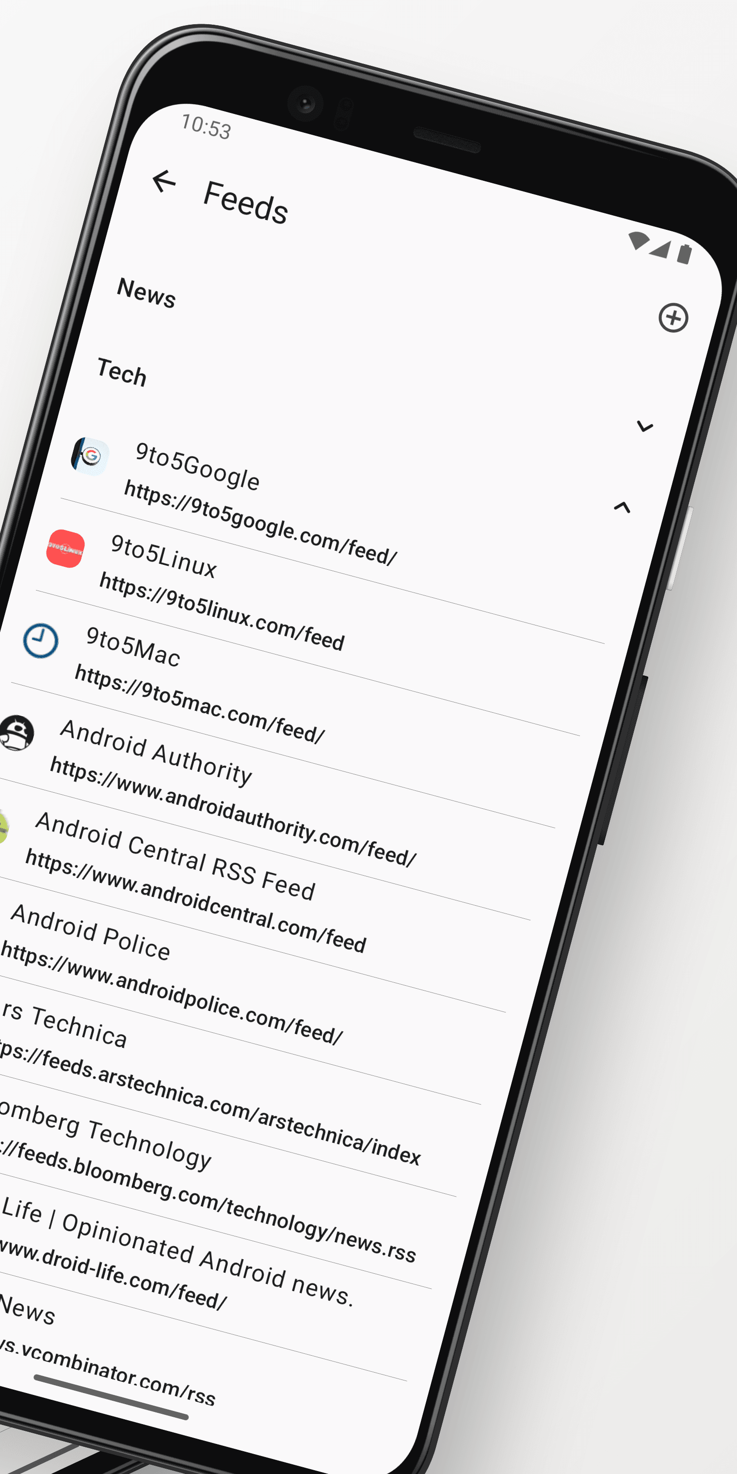 Скриншот 2 — FeedFlow — RSS-читалка