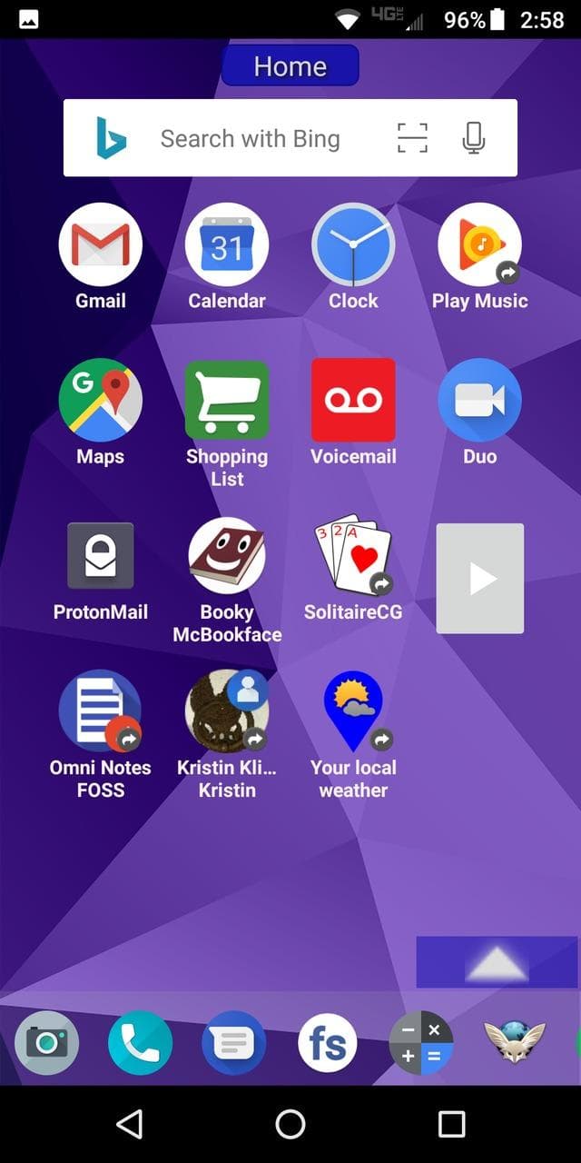Скриншот 1 — LaunchTime Homescreen
