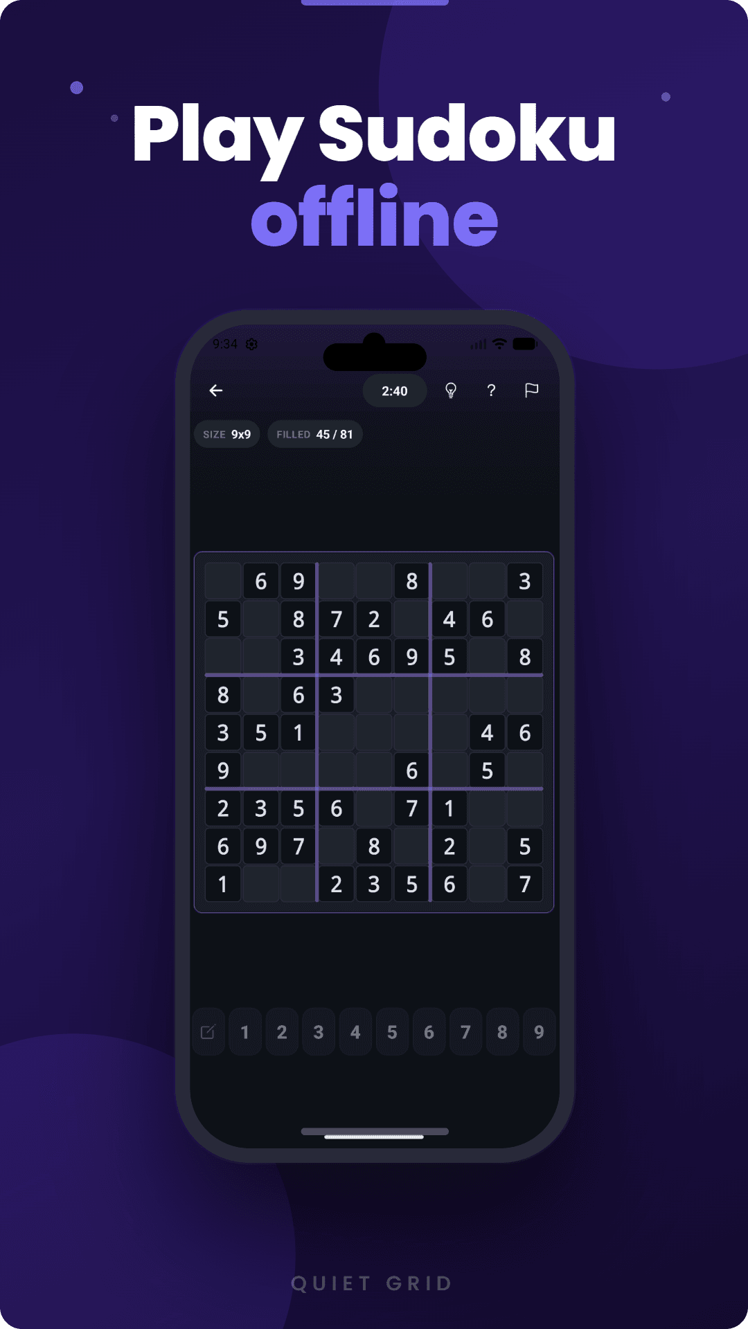 Скриншот 1 — Quiet Grid