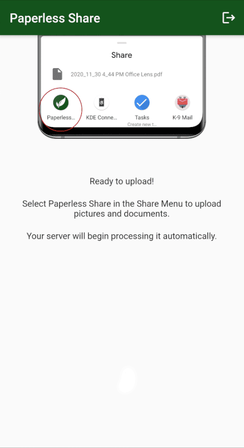 Скриншот 1 — Paperless Share