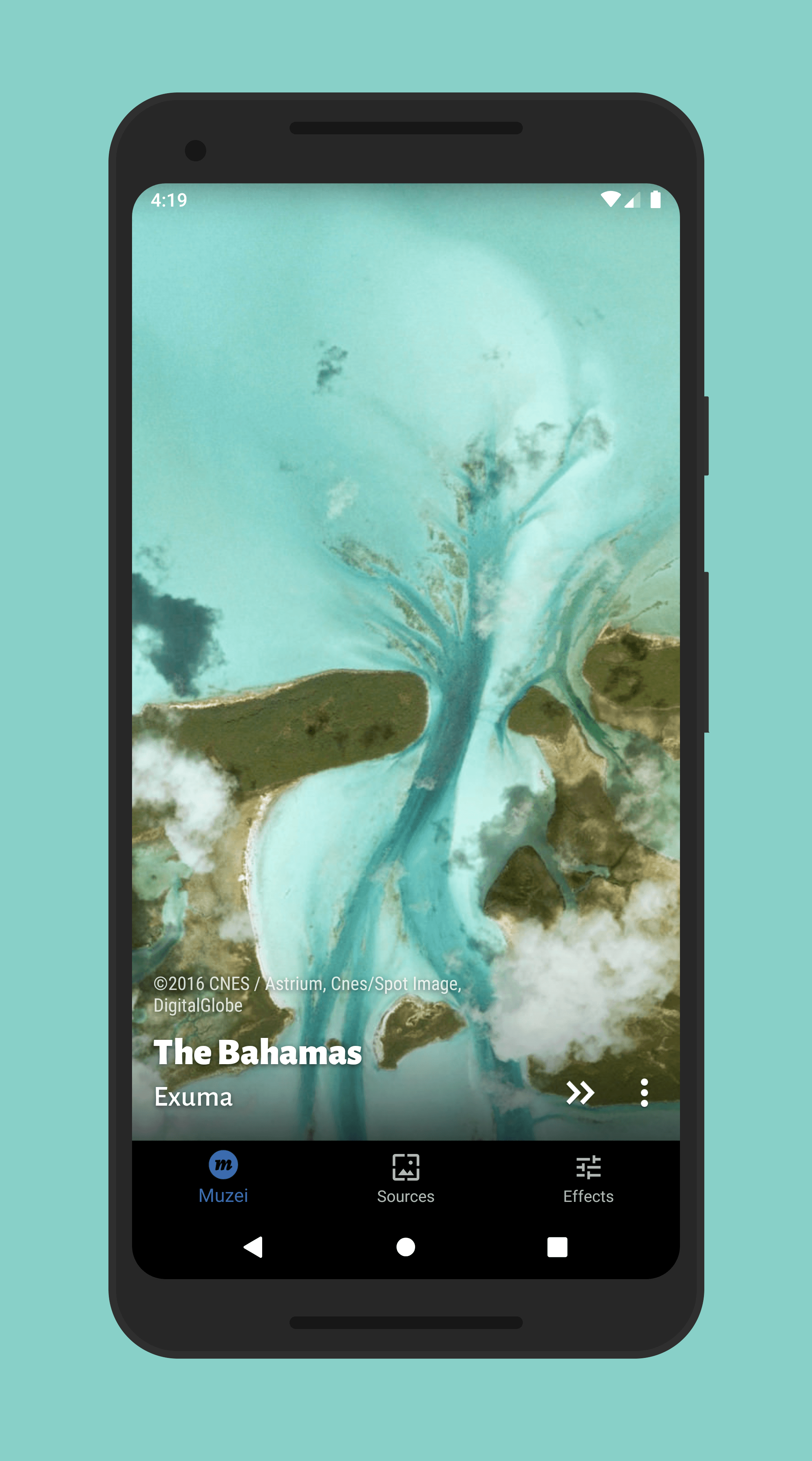 Скриншот 1 — Earth View for Muzei