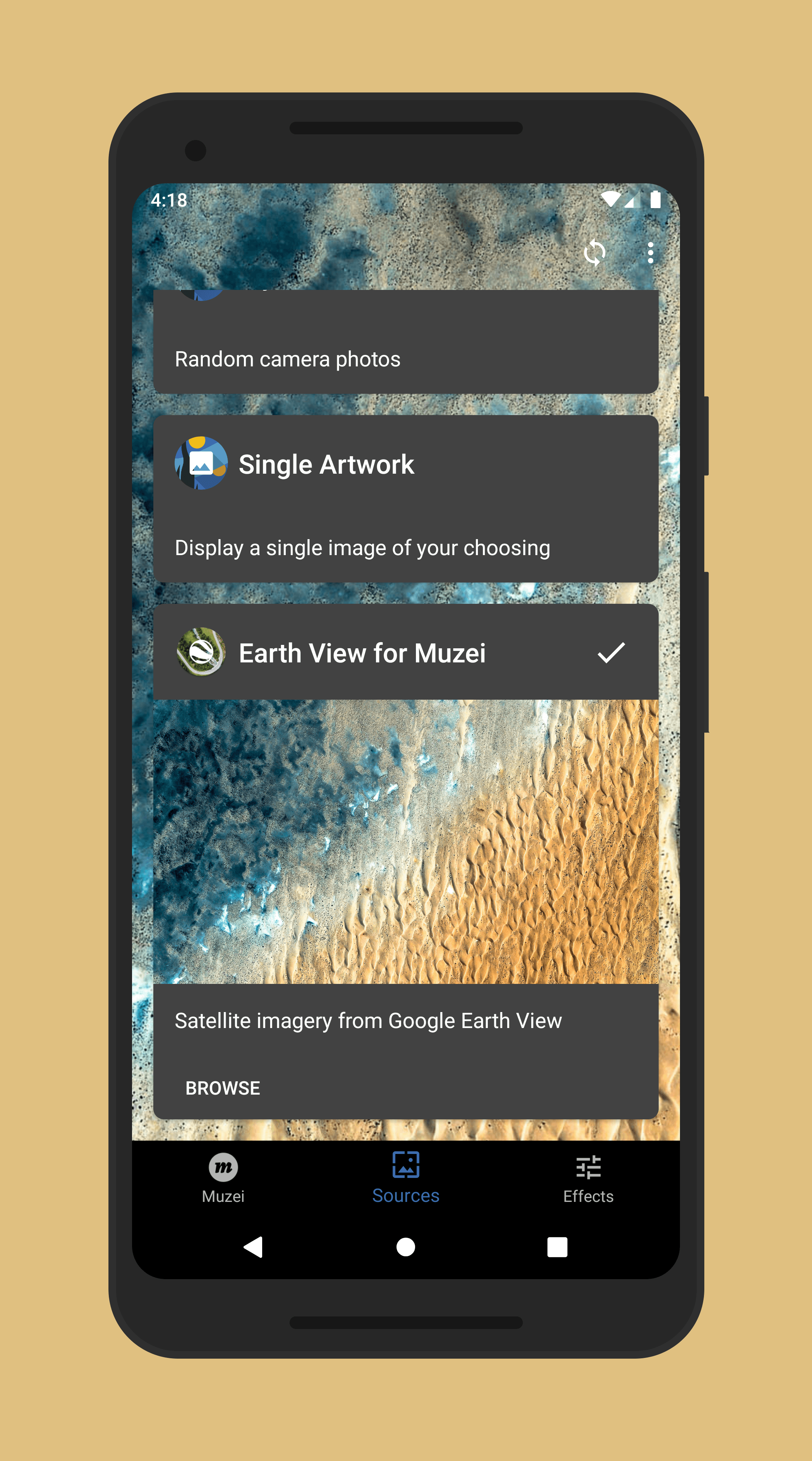 Скриншот 4 — Earth View for Muzei