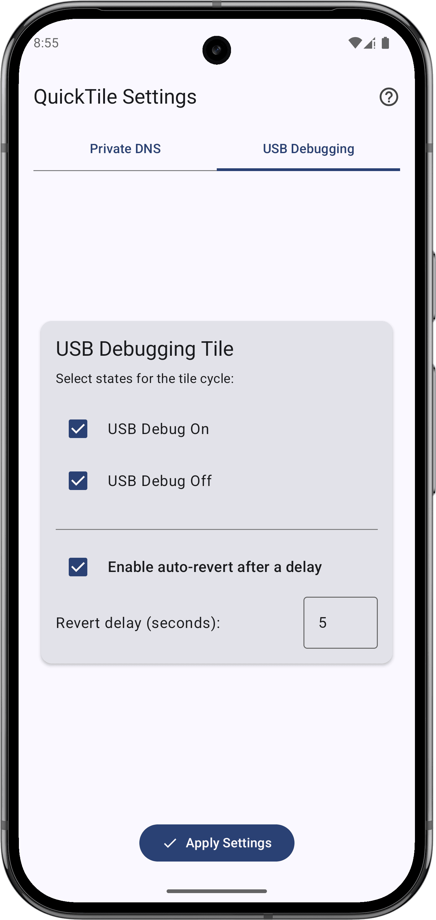Скриншот 5 — QuickTile Settings