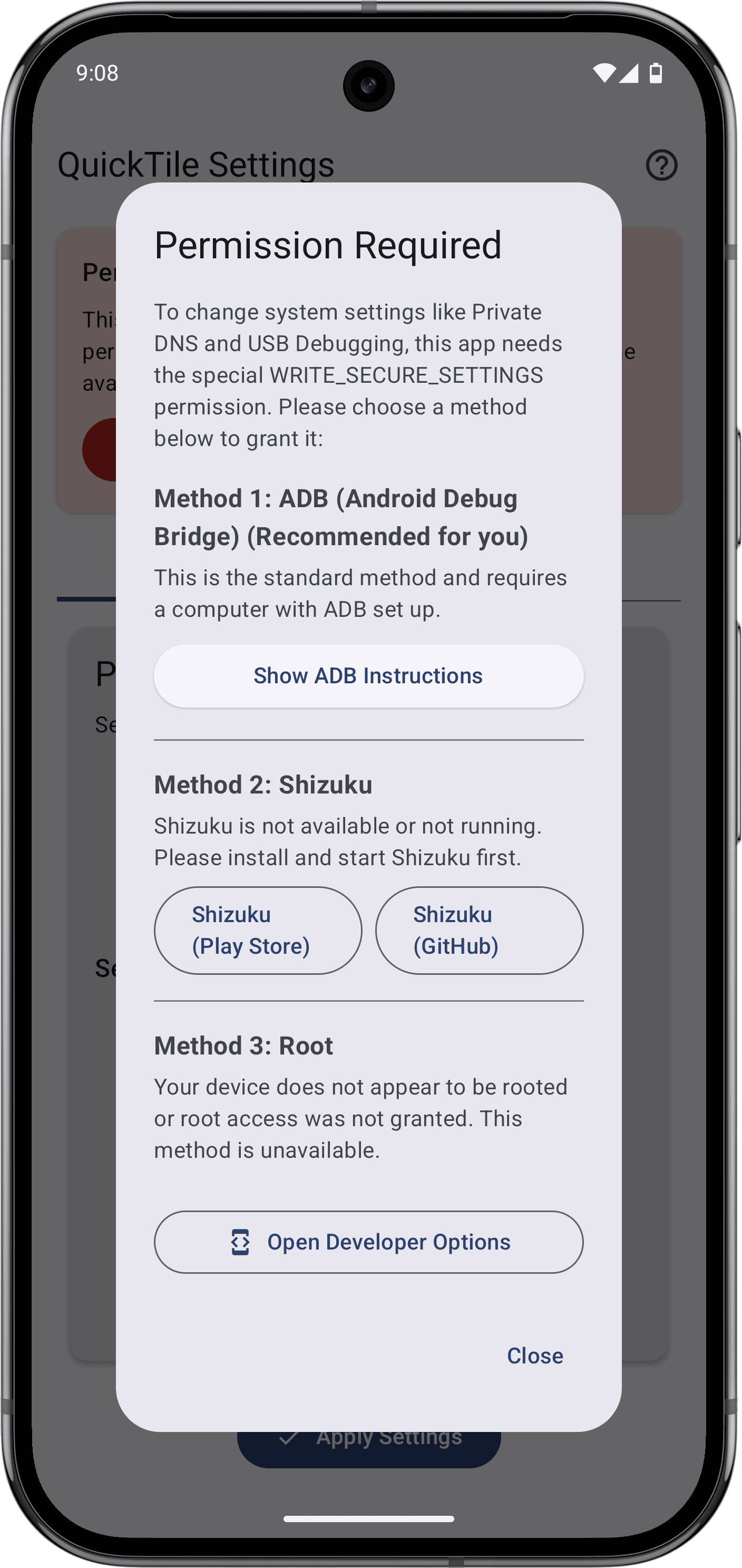 Скриншот 6 — QuickTile Settings