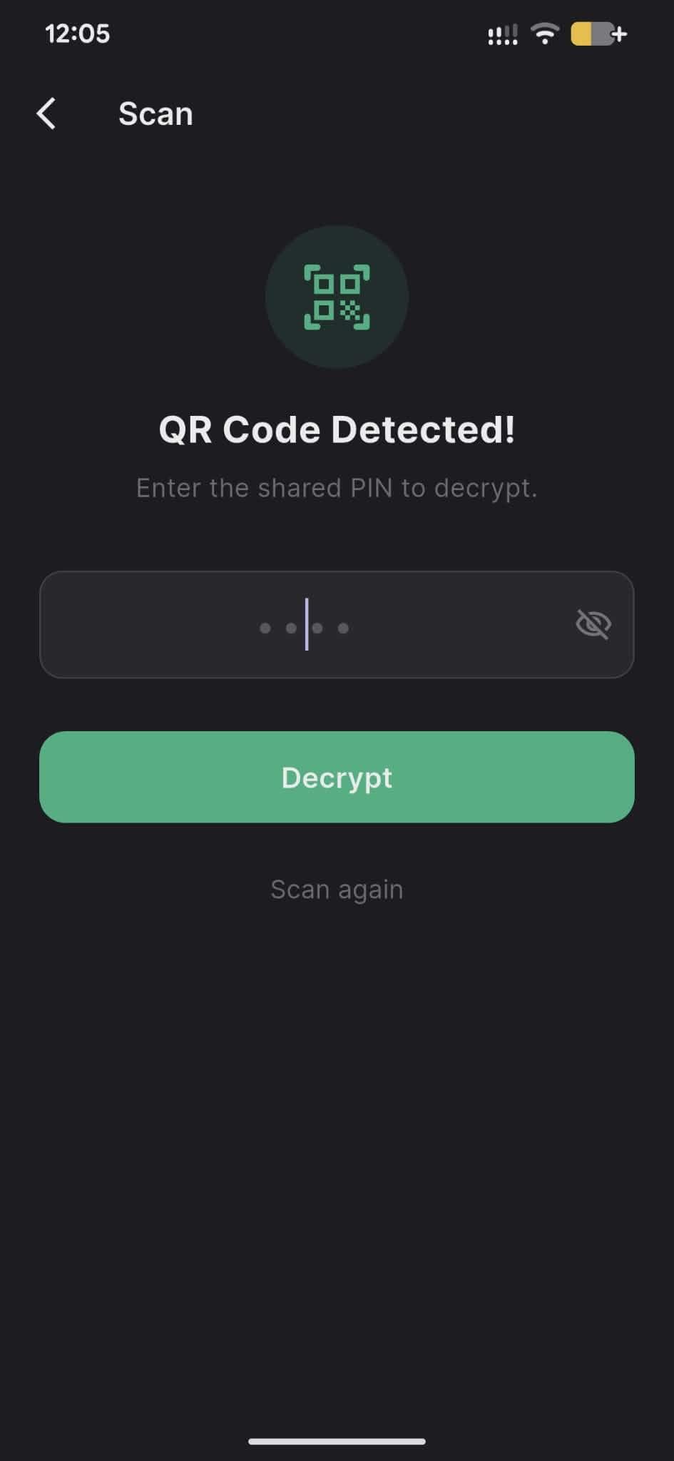Скриншот 3 — Secure QR Share