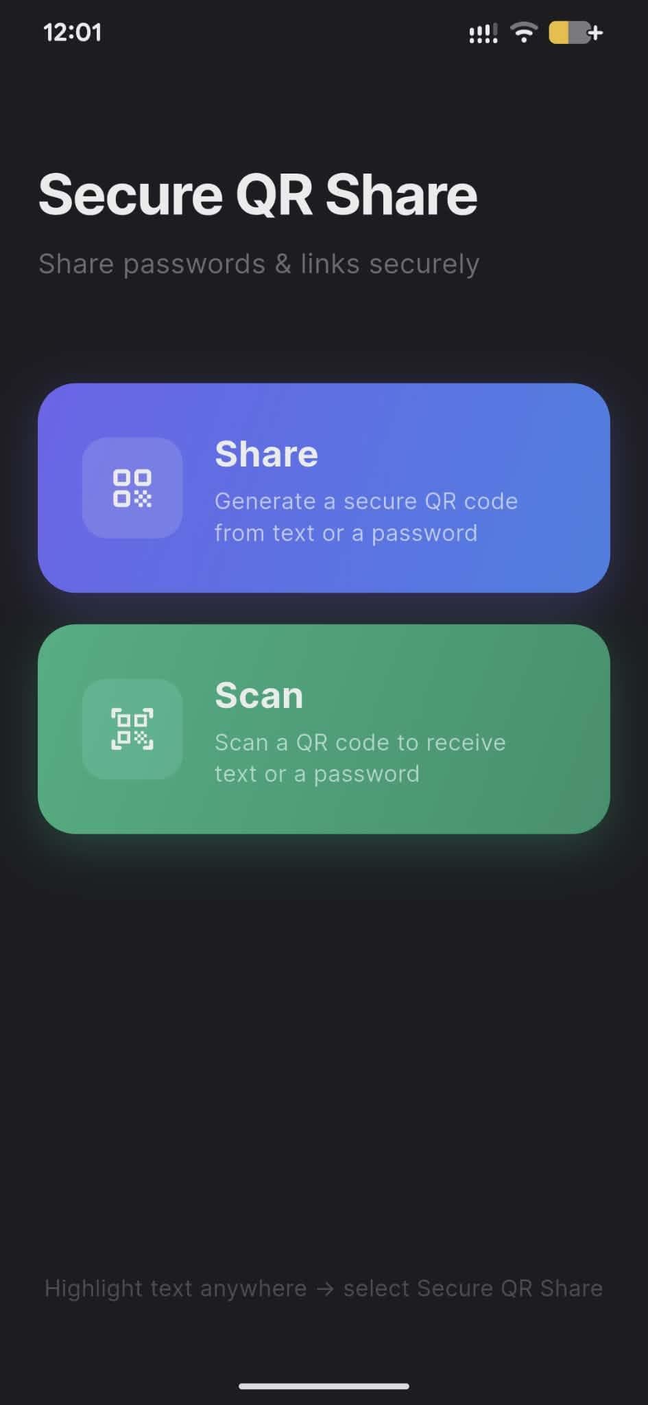 Скриншот 6 — Secure QR Share
