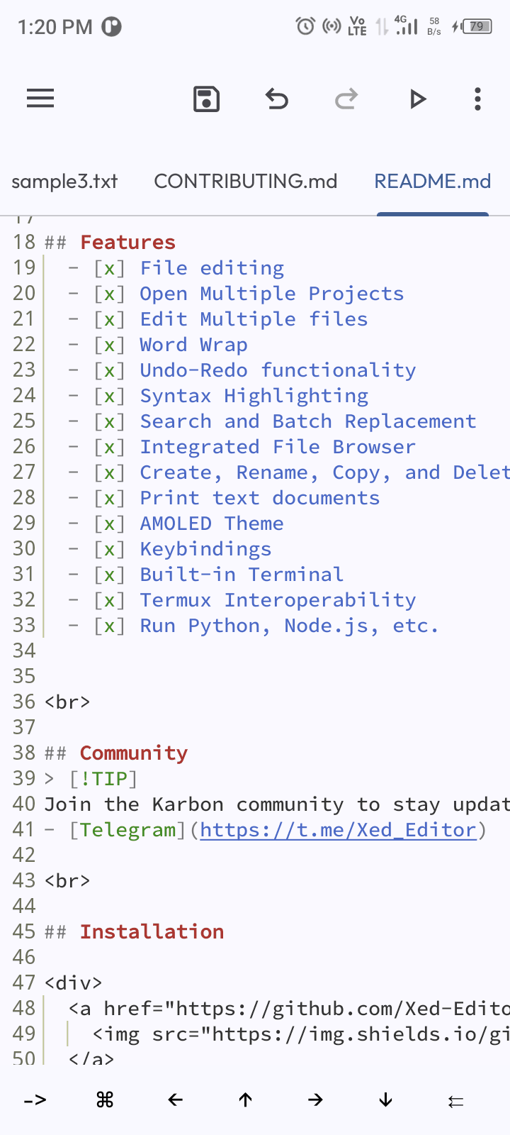Скриншот 8 — Xed-Editor