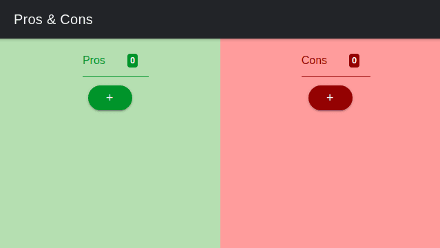 Скриншот 1 — Open Pros & Cons