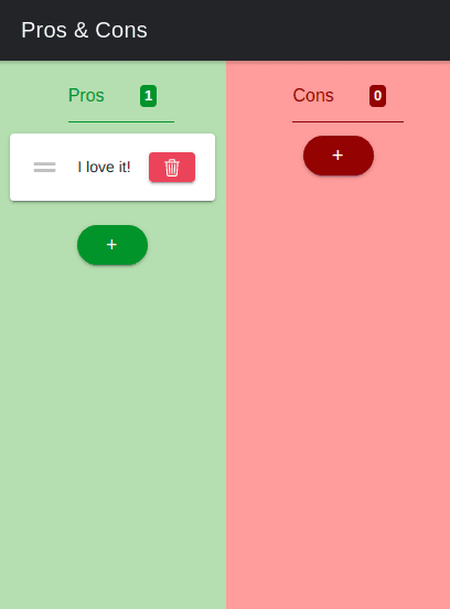 Скриншот 4 — Open Pros & Cons