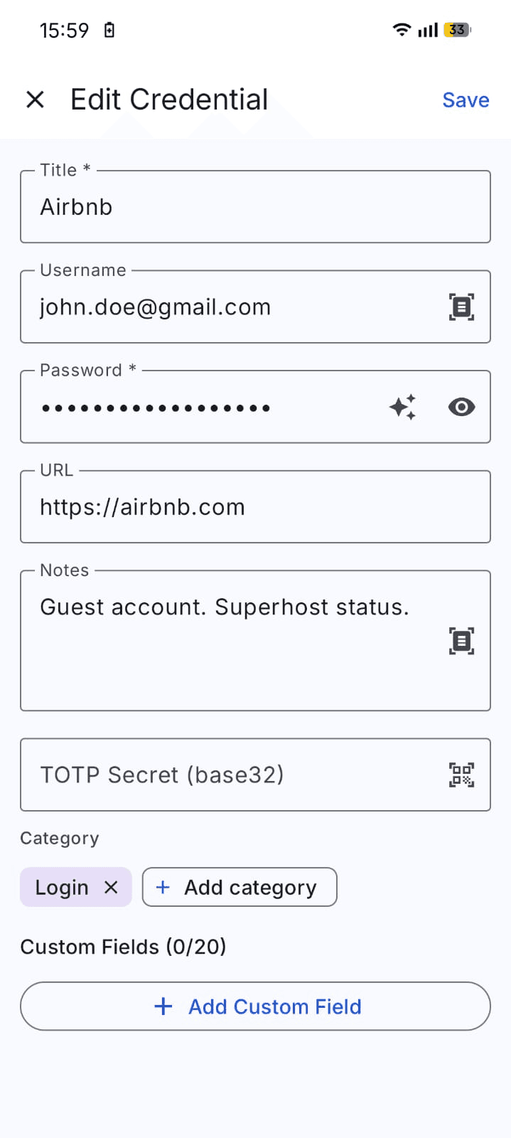 Скриншот 4 — 1Key Password Manager