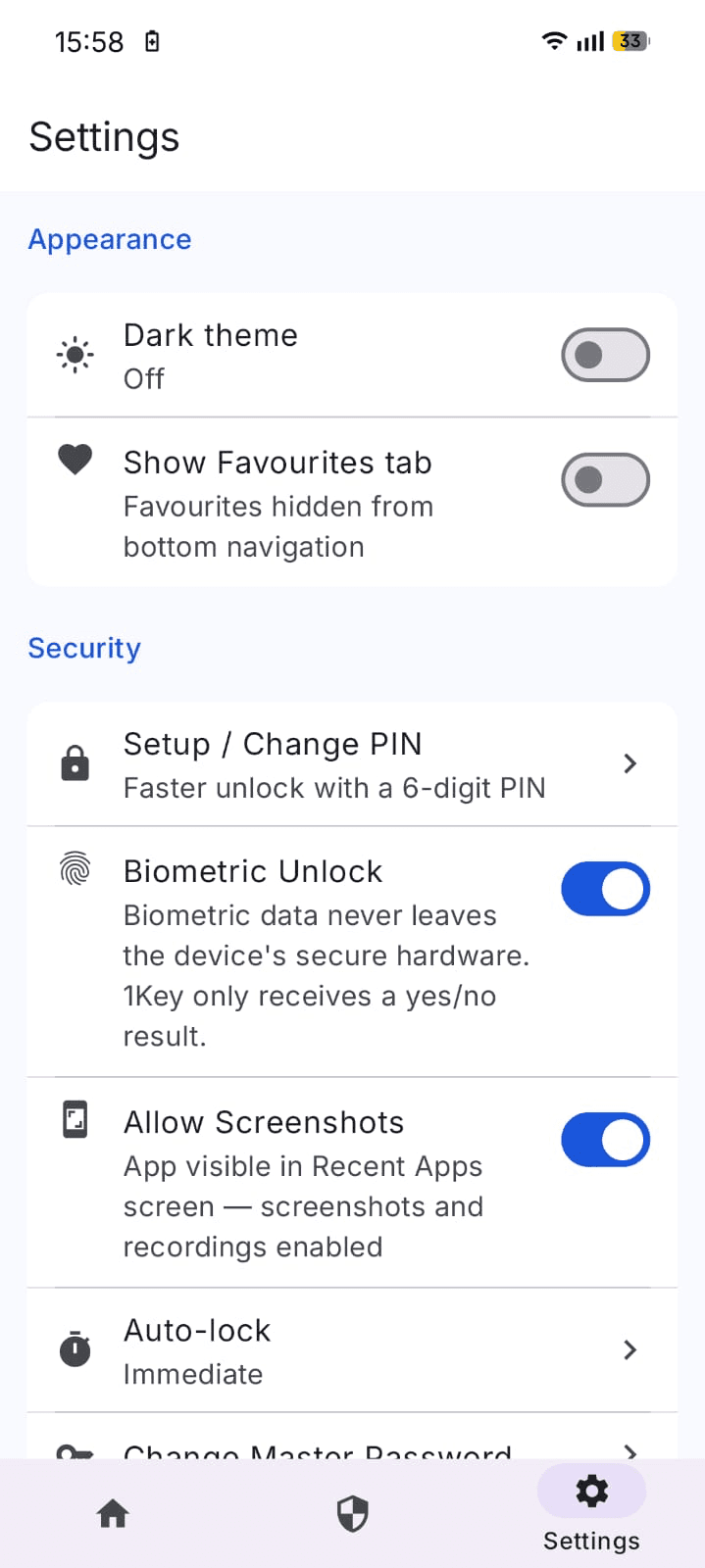 Скриншот 6 — 1Key Password Manager