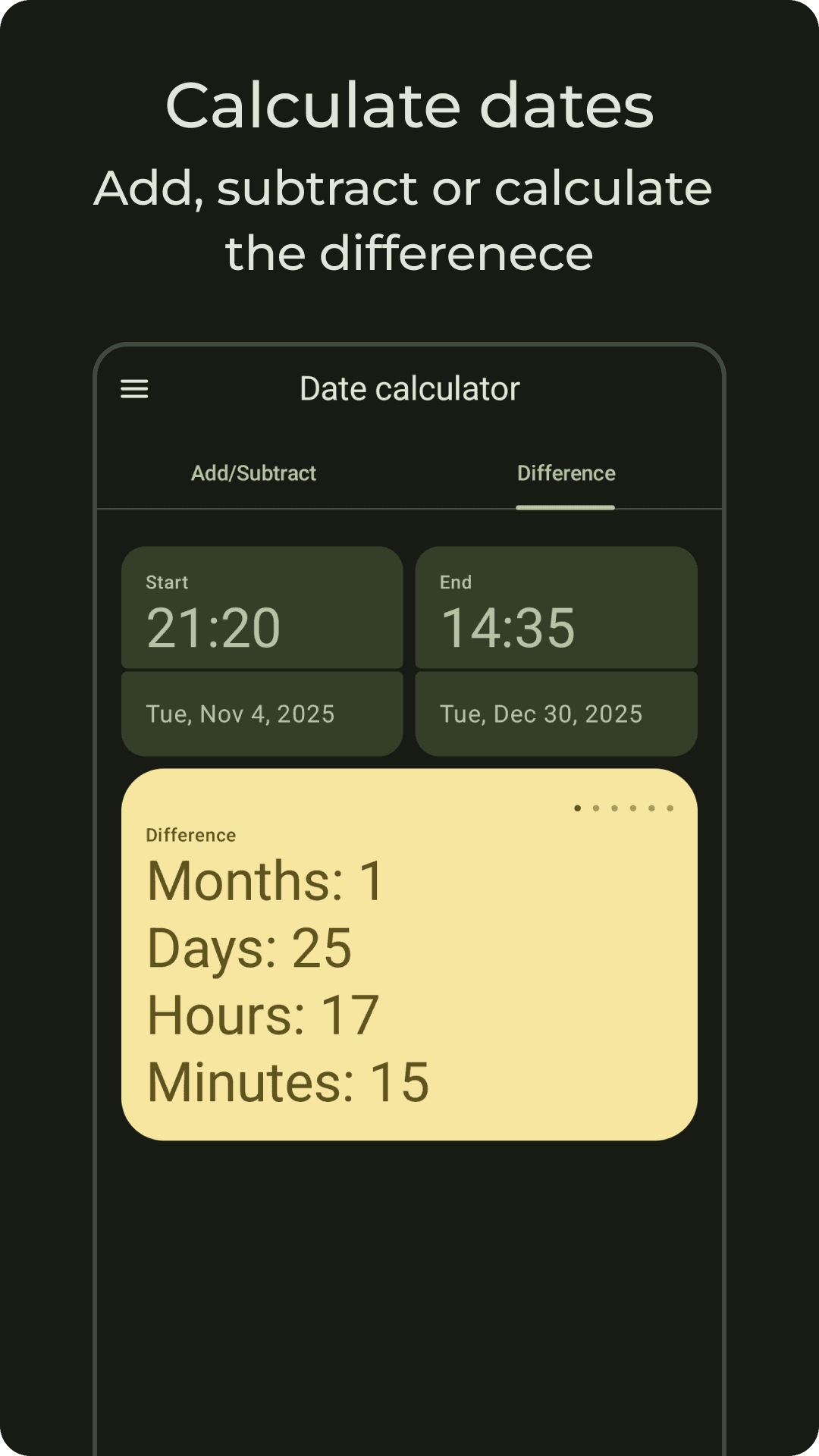 Скриншот 3 — Unitto — calculator and unit converter