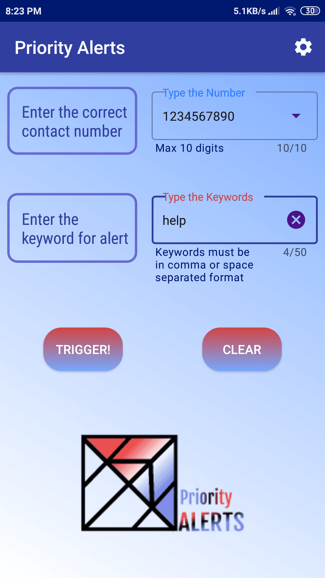 Скриншот 3 — Priority Alerts