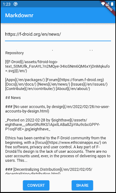 Скриншот 1 — Markdownr
