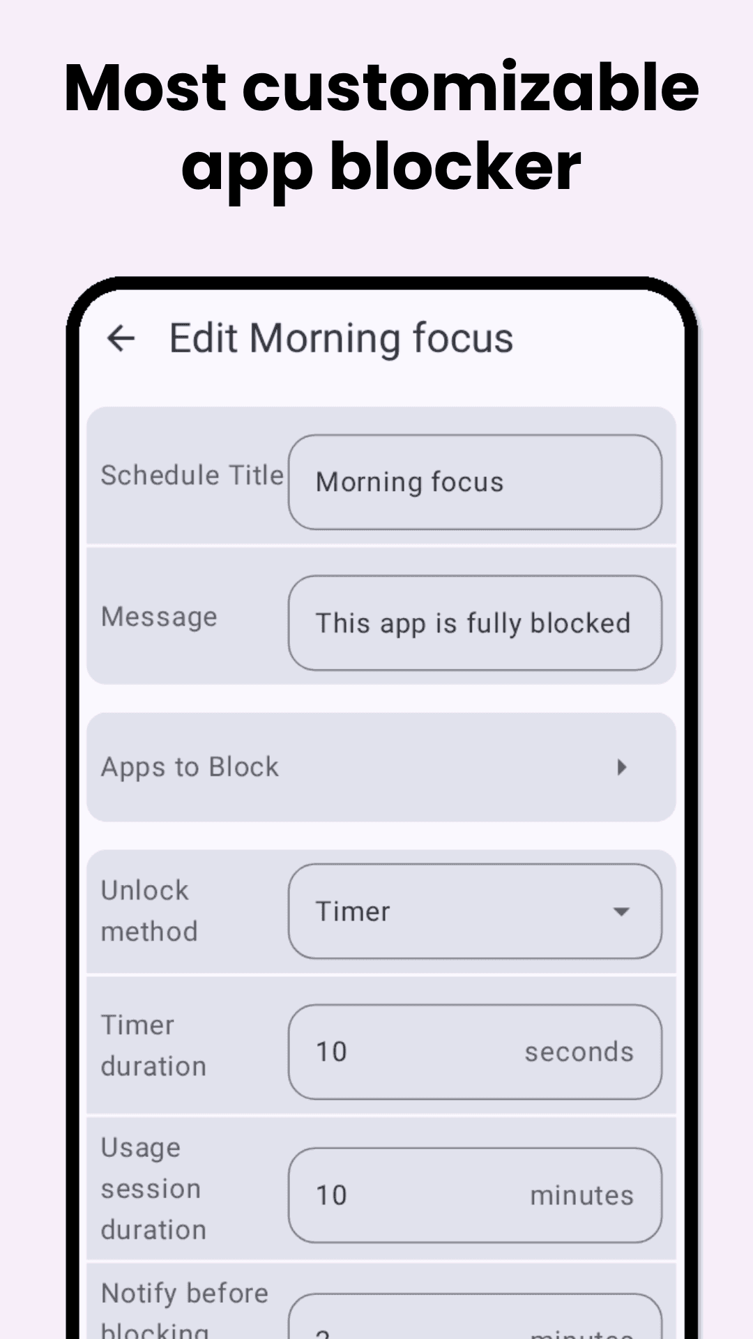 Скриншот 2 — Zenwell: Stop doomscrolling