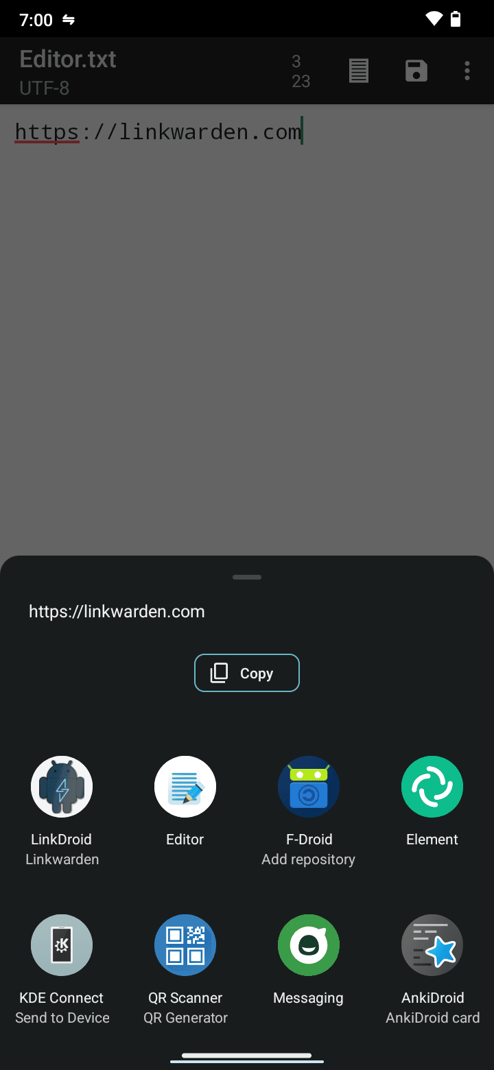 Скриншот 4 — LinkDroid for Linkwarden