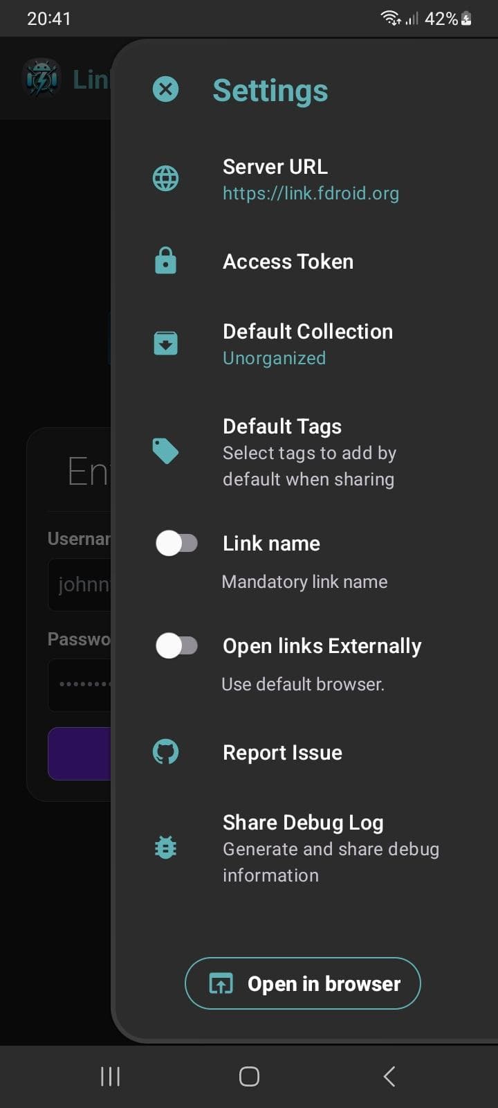 Скриншот 7 — LinkDroid for Linkwarden
