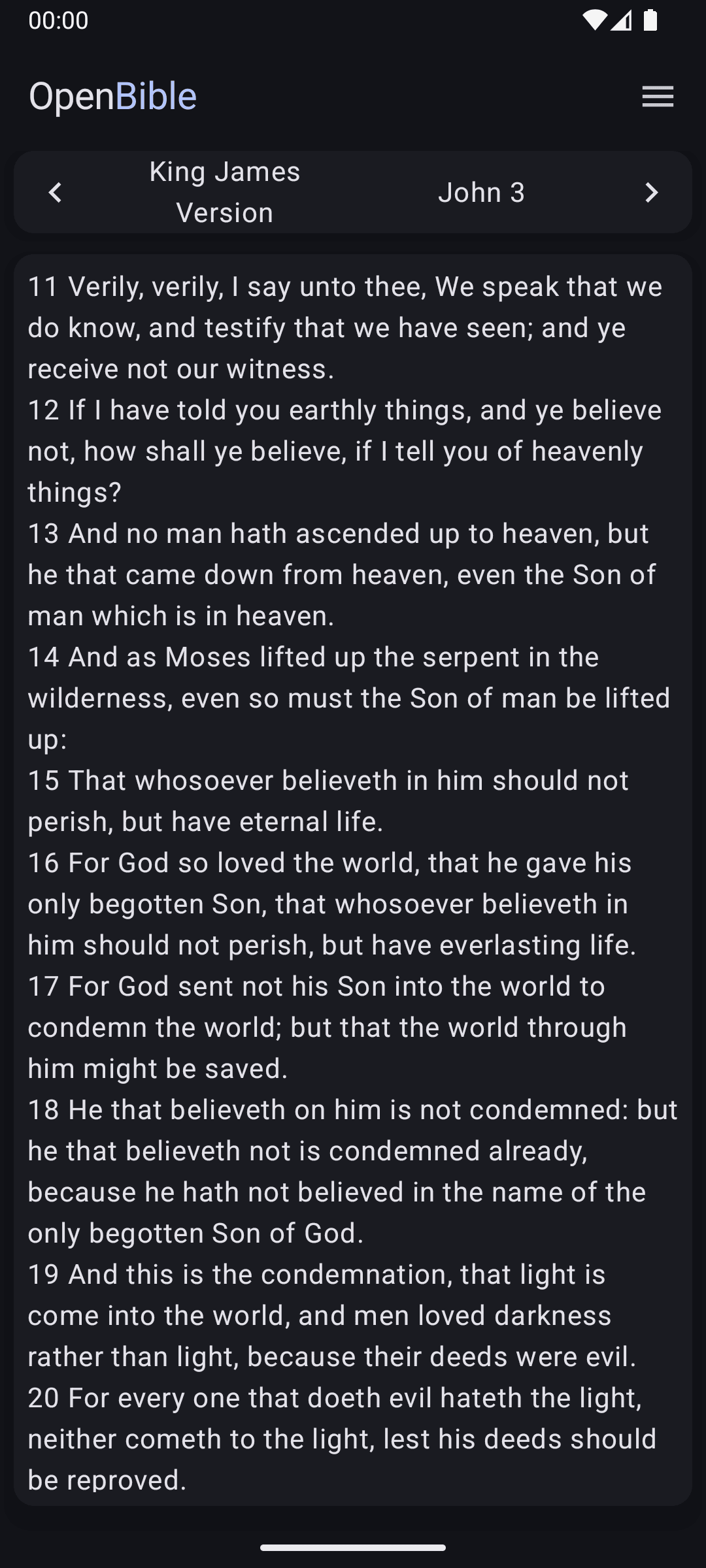 Скриншот 1 — OpenBible