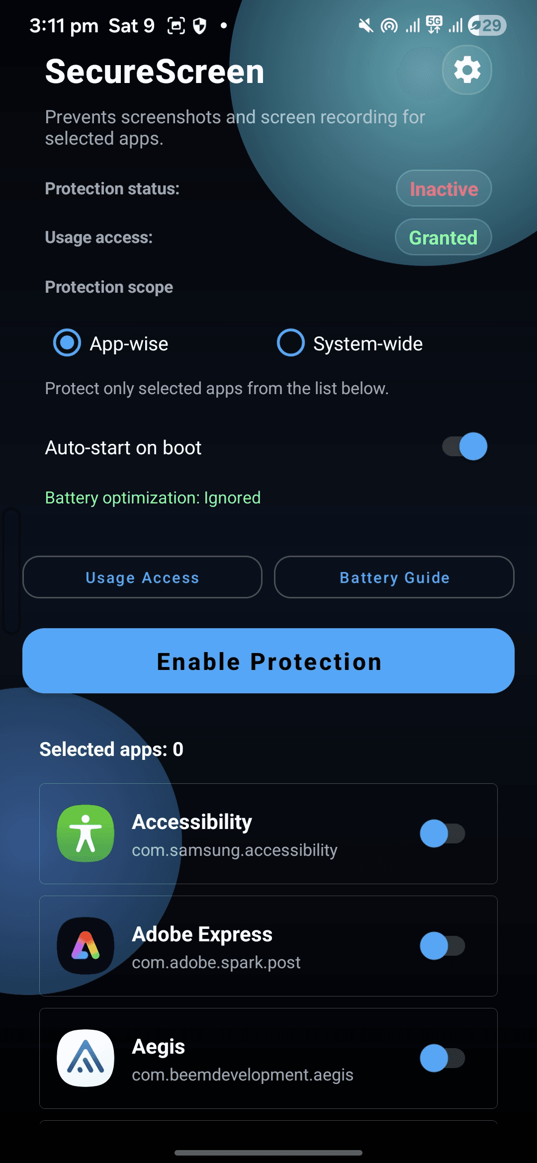 Скриншот 1 — SecureScreen