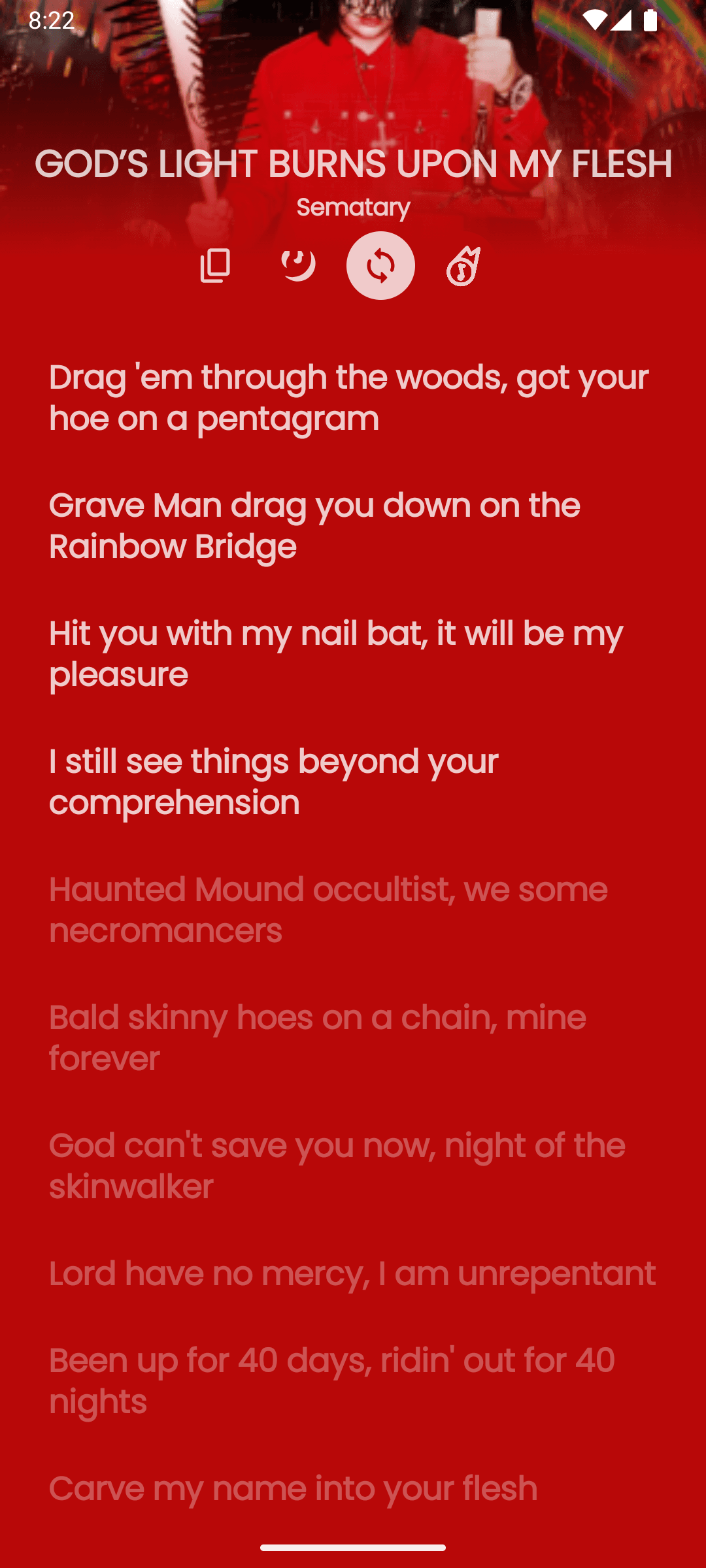 Скриншот 8 — Rush - Lyrics App