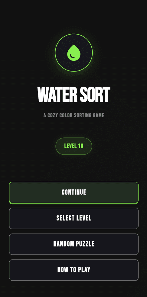 Скриншот 1 — Water Sort