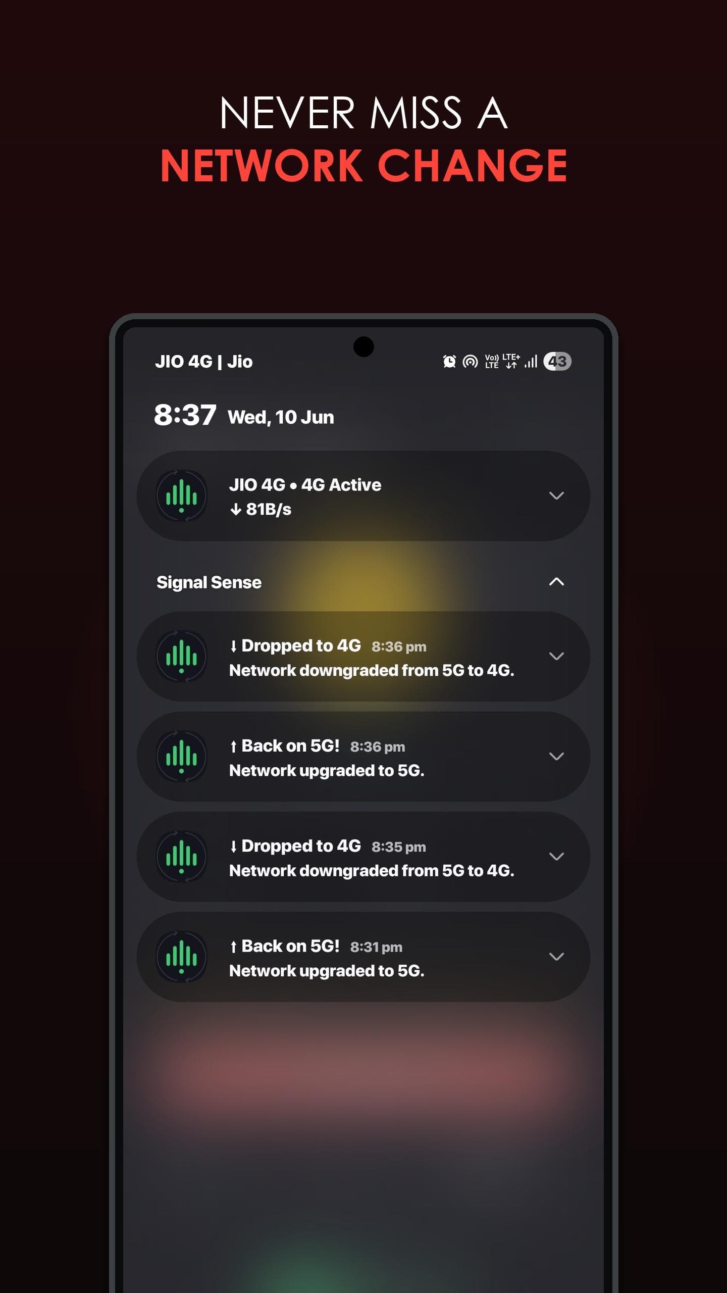 Скриншот 2 — SignalSense – Network Switch Alerts