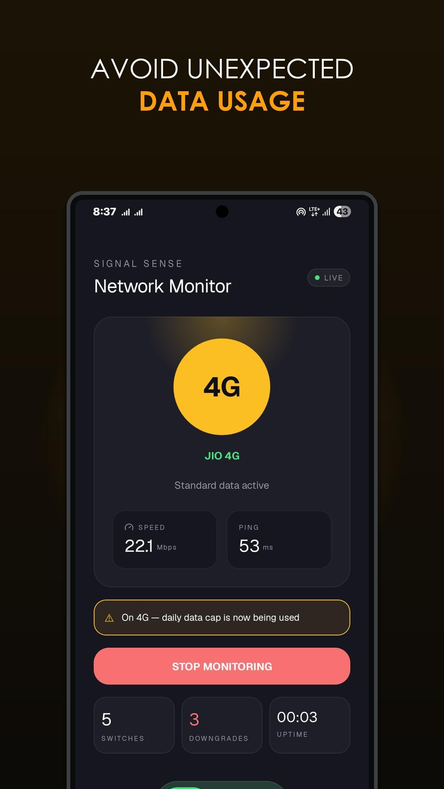 Скриншот 4 — SignalSense – Network Switch Alerts