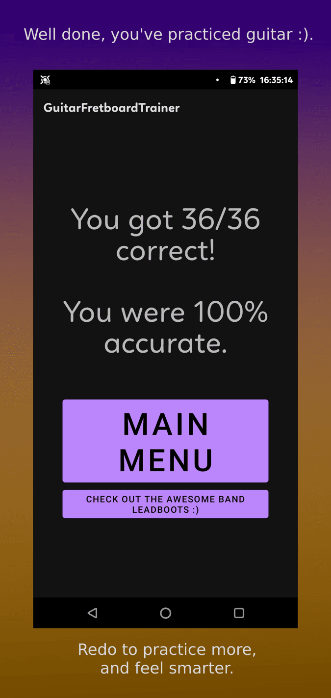 Скриншот 4 — GuitarFretboardTrainer