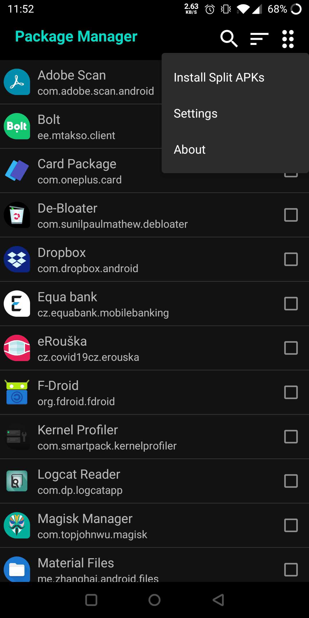 Скриншот 2 — Package Manager