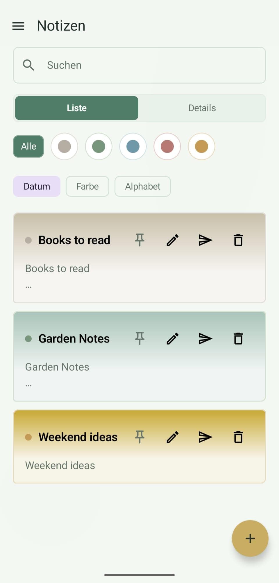 Скриншот 1 — AquarellNotes