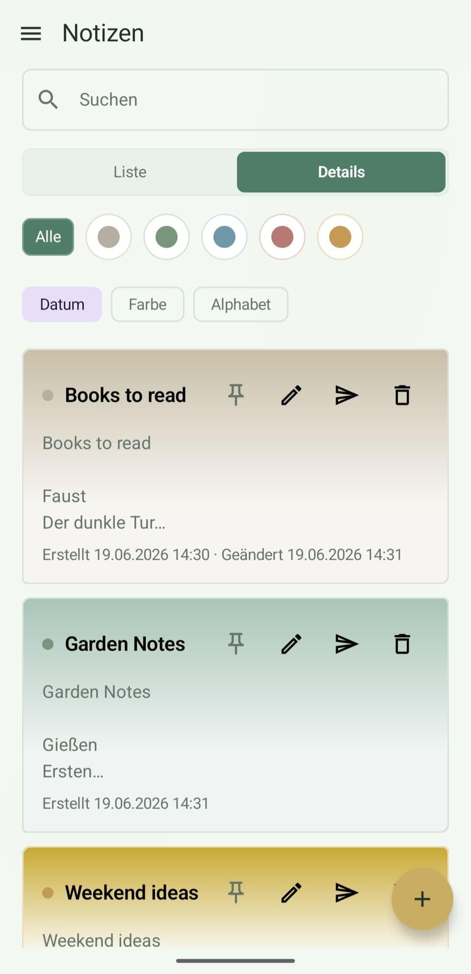Скриншот 2 — AquarellNotes