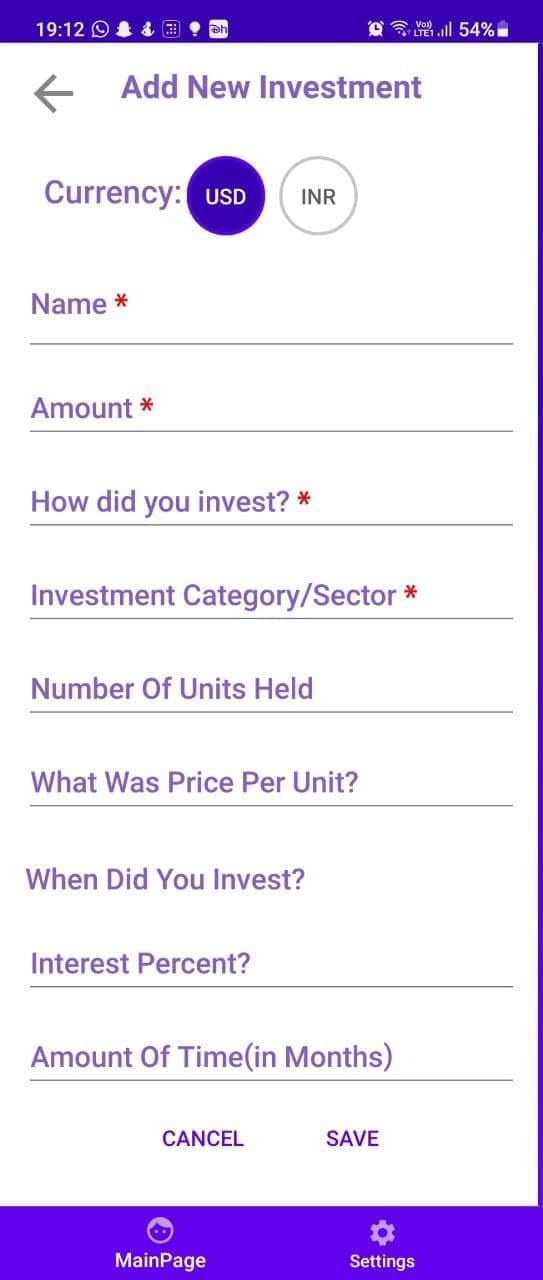 Скриншот 5 — Plutus - Investment Tracker