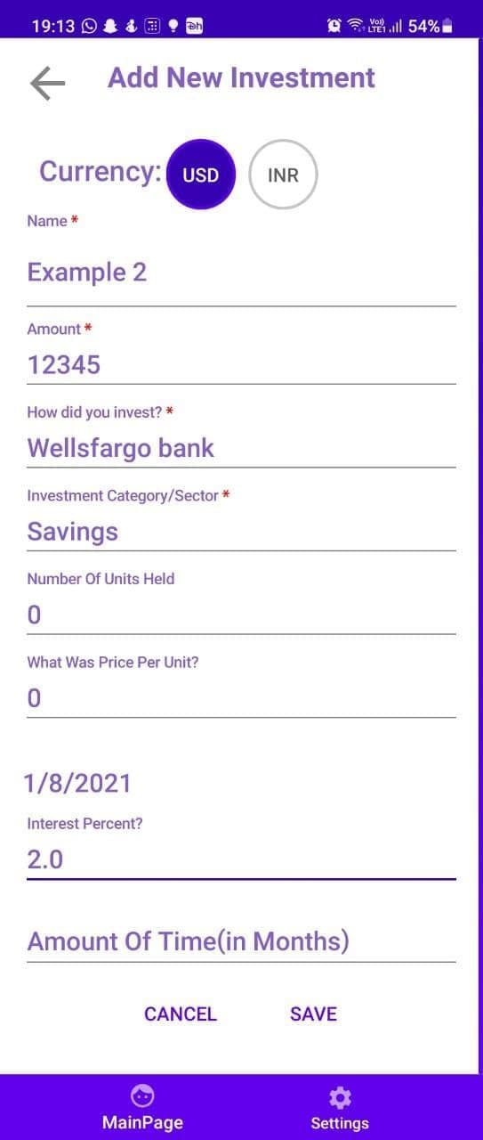 Скриншот 7 — Plutus - Investment Tracker