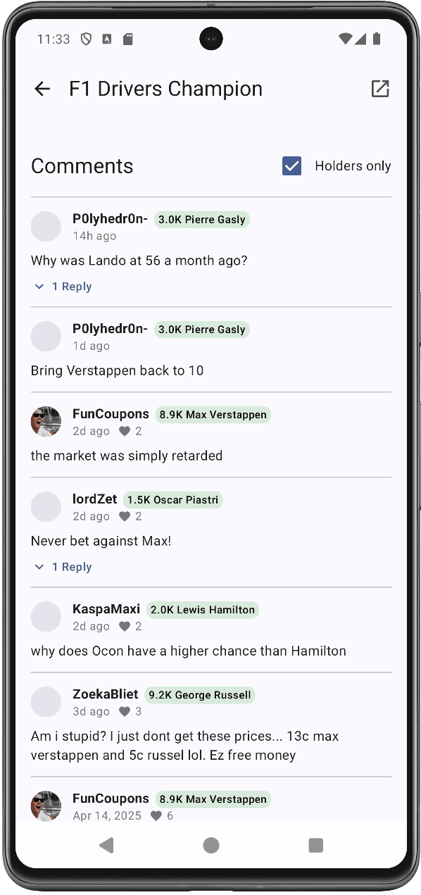 Скриншот 4 — Polymarket Viewer