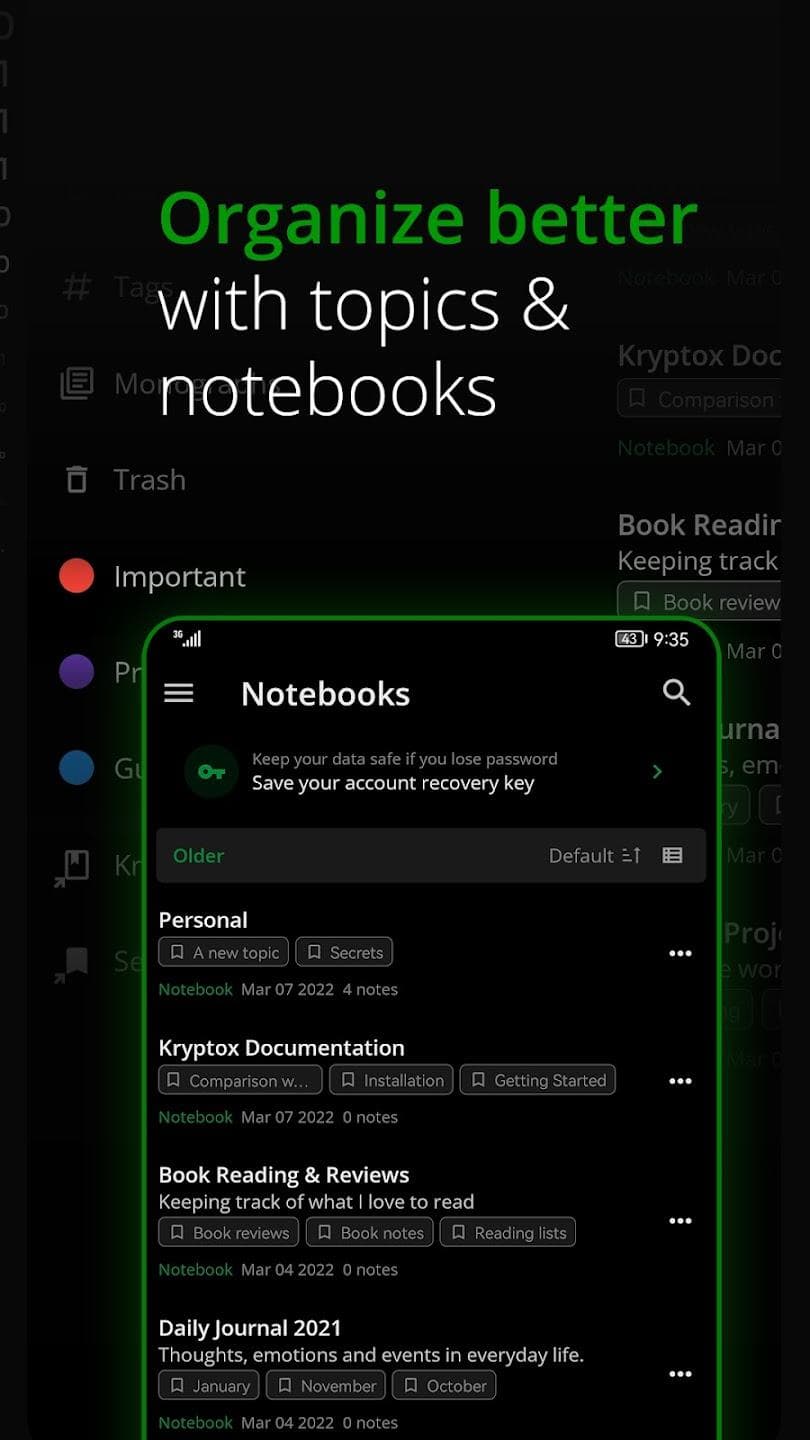 Скриншот 3 — Notesnook - Private notes app