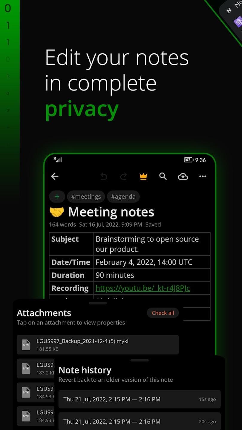 Скриншот 5 — Notesnook - Private notes app