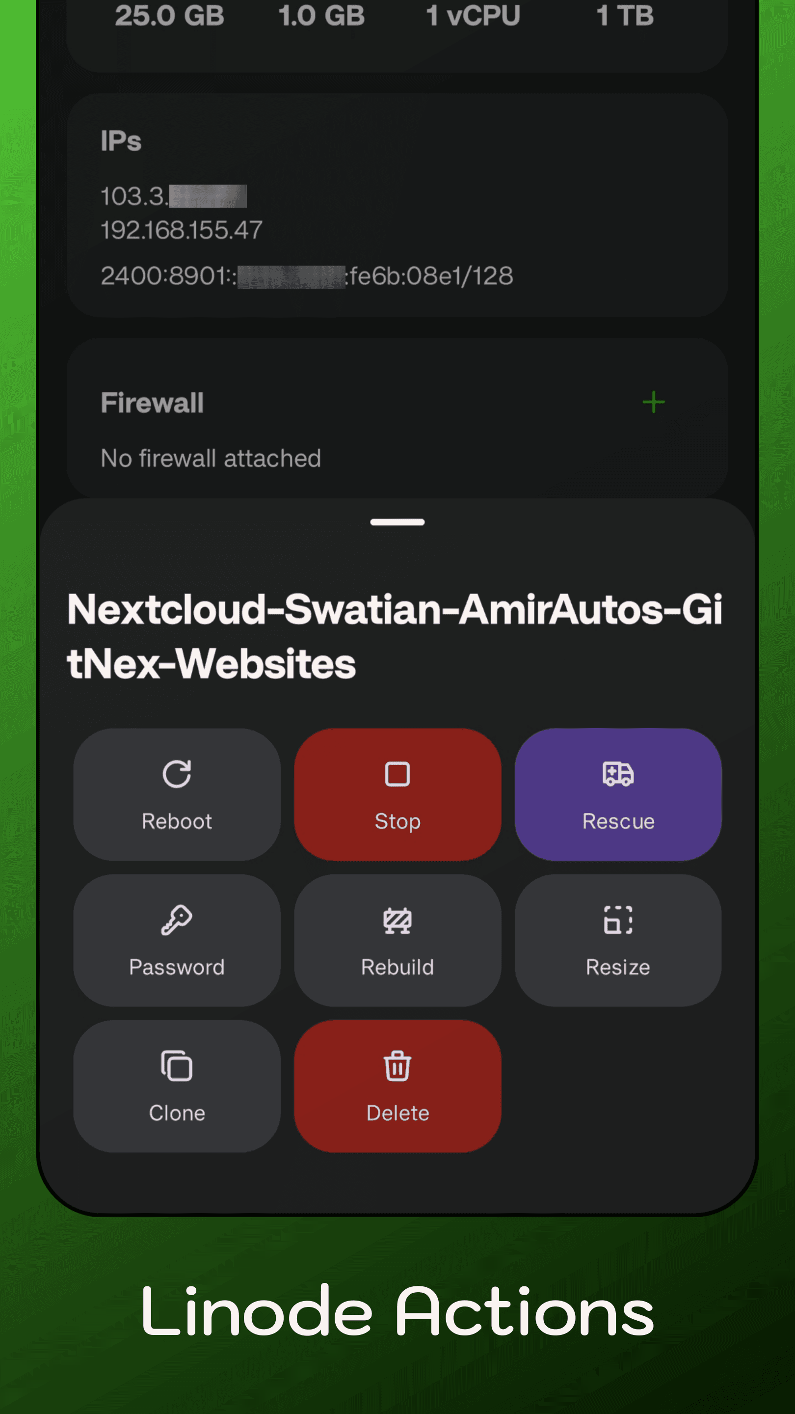 Скриншот 6 — NexNode for Linode Cloud