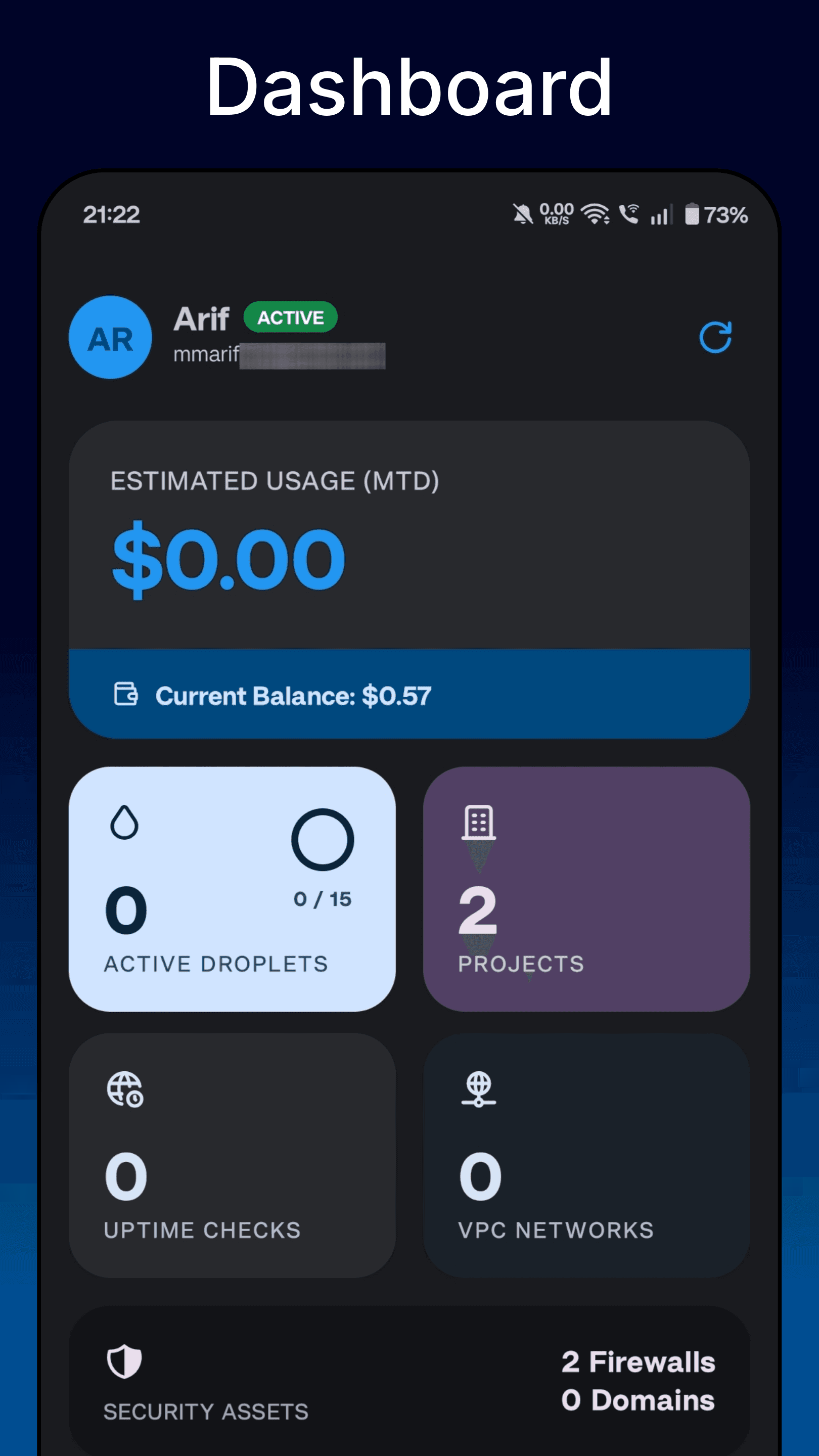 Скриншот 2 — OceanNex for DigitalOcean