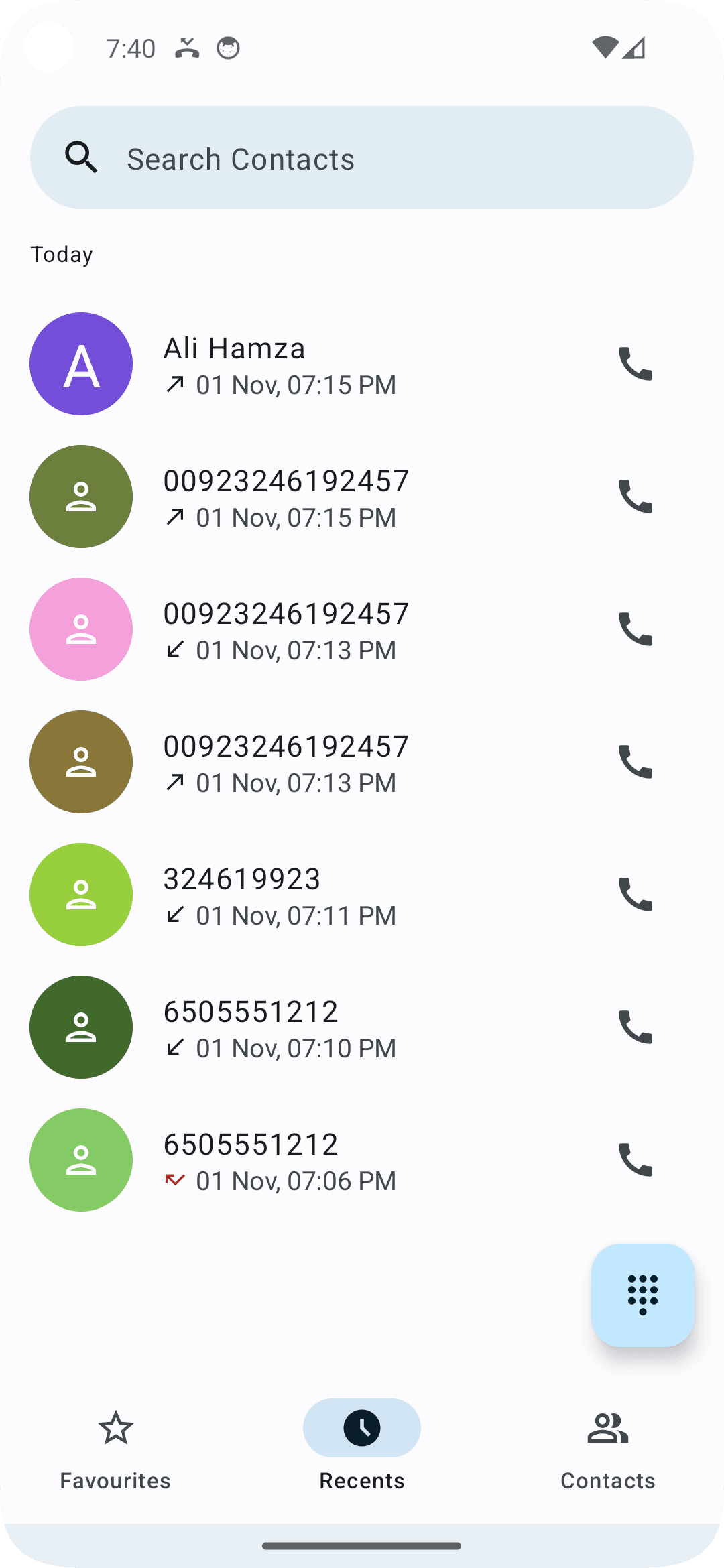 Скриншот 1 — Amadz - Calling App
