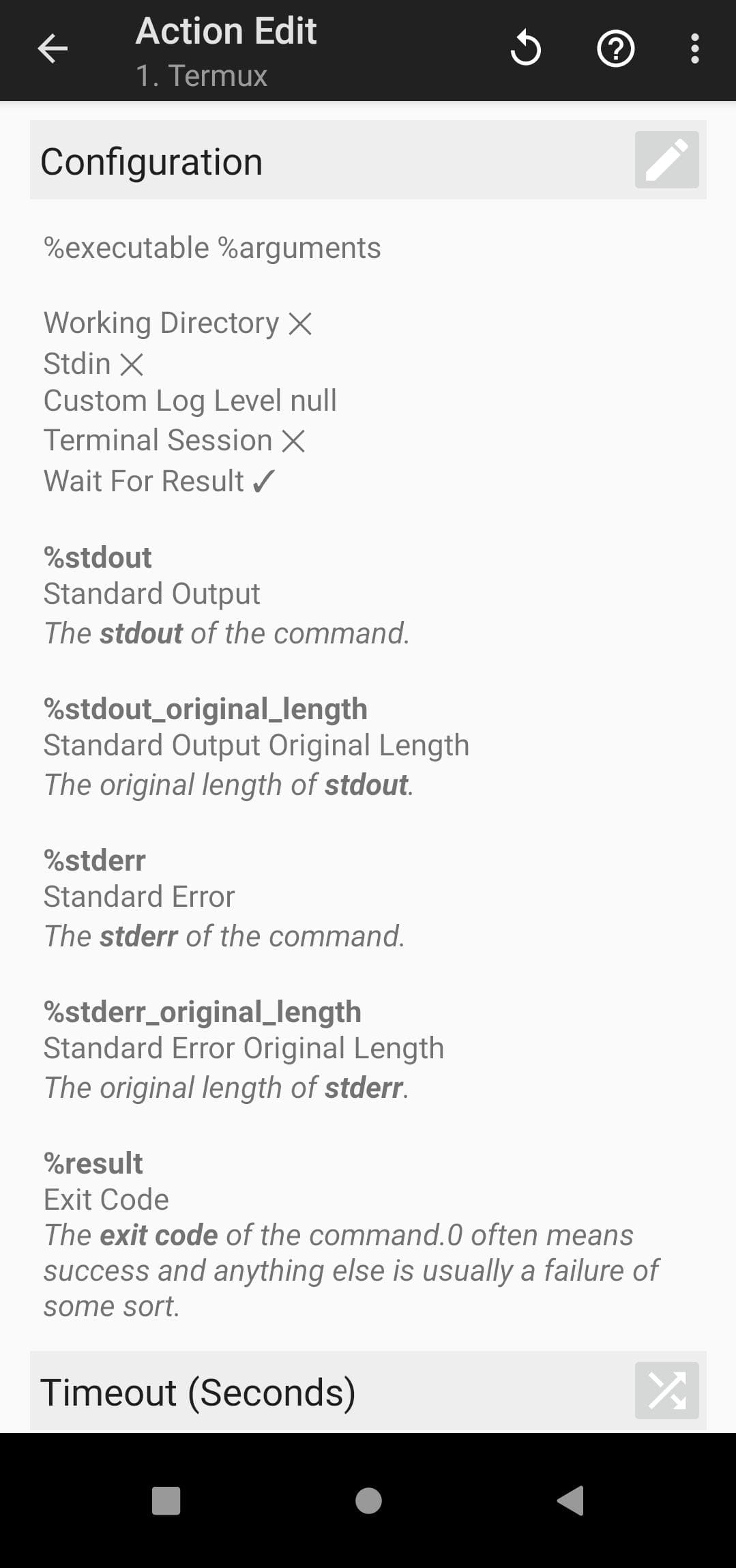 Скриншот 3 — Termux:Tasker