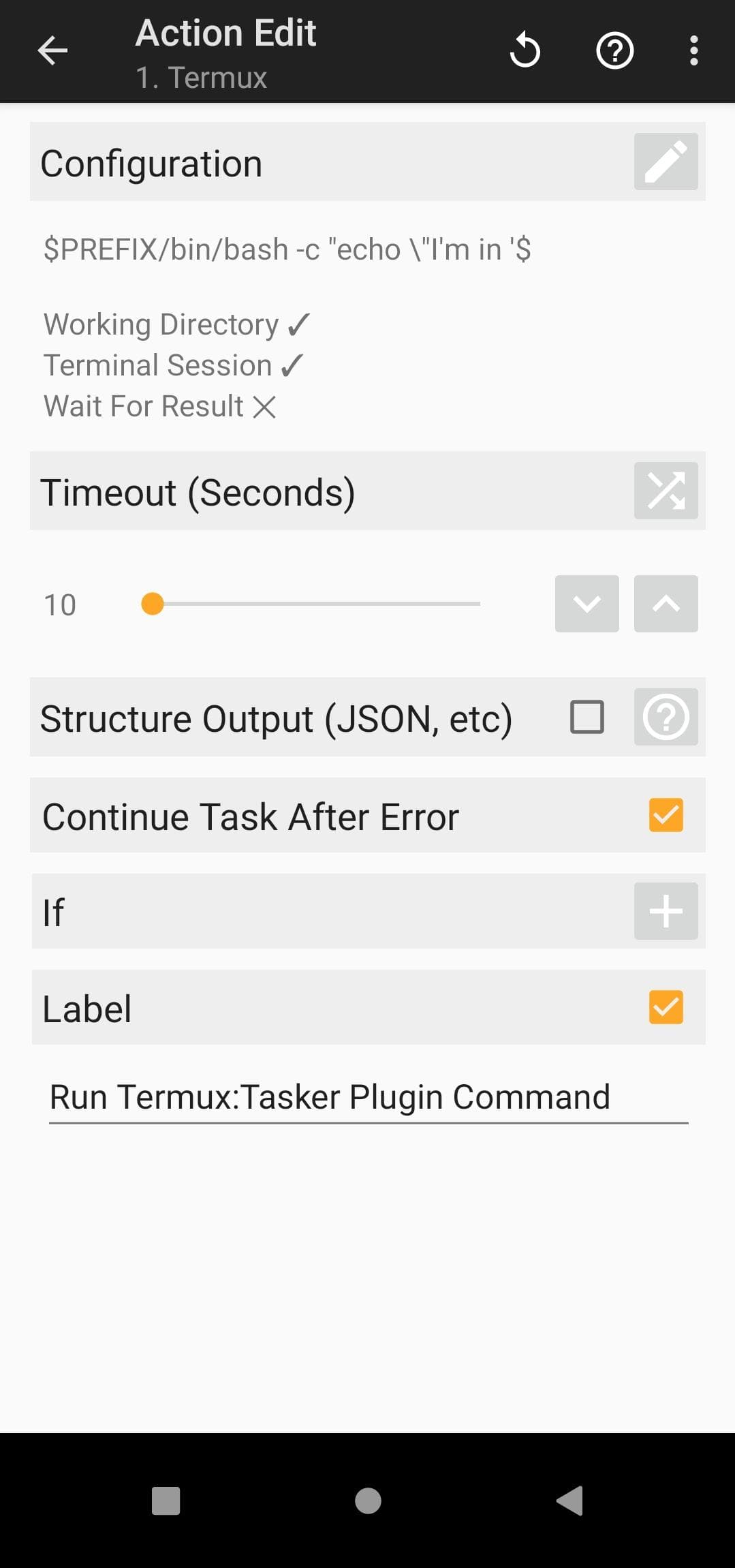 Скриншот 5 — Termux:Tasker