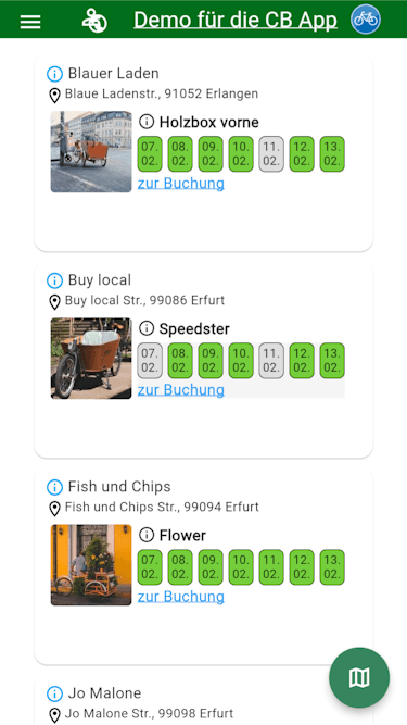 Скриншот 2 — Cb_app: Client for using CommonBooking websites