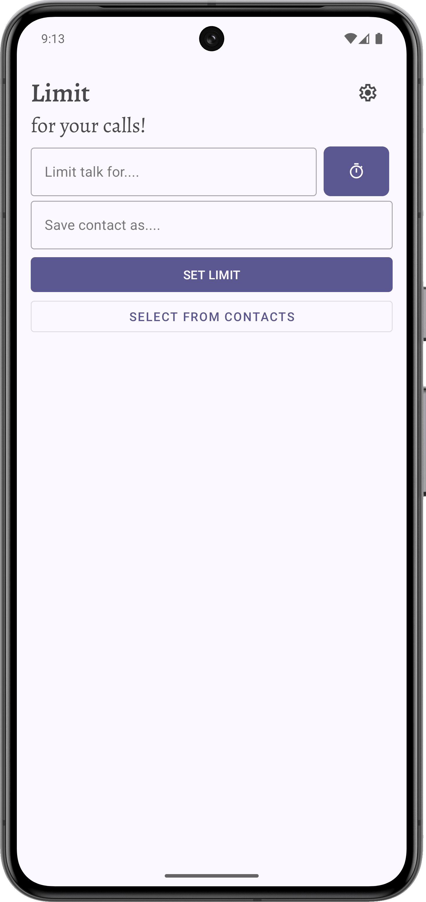 Скриншот 2 — Call Limiter