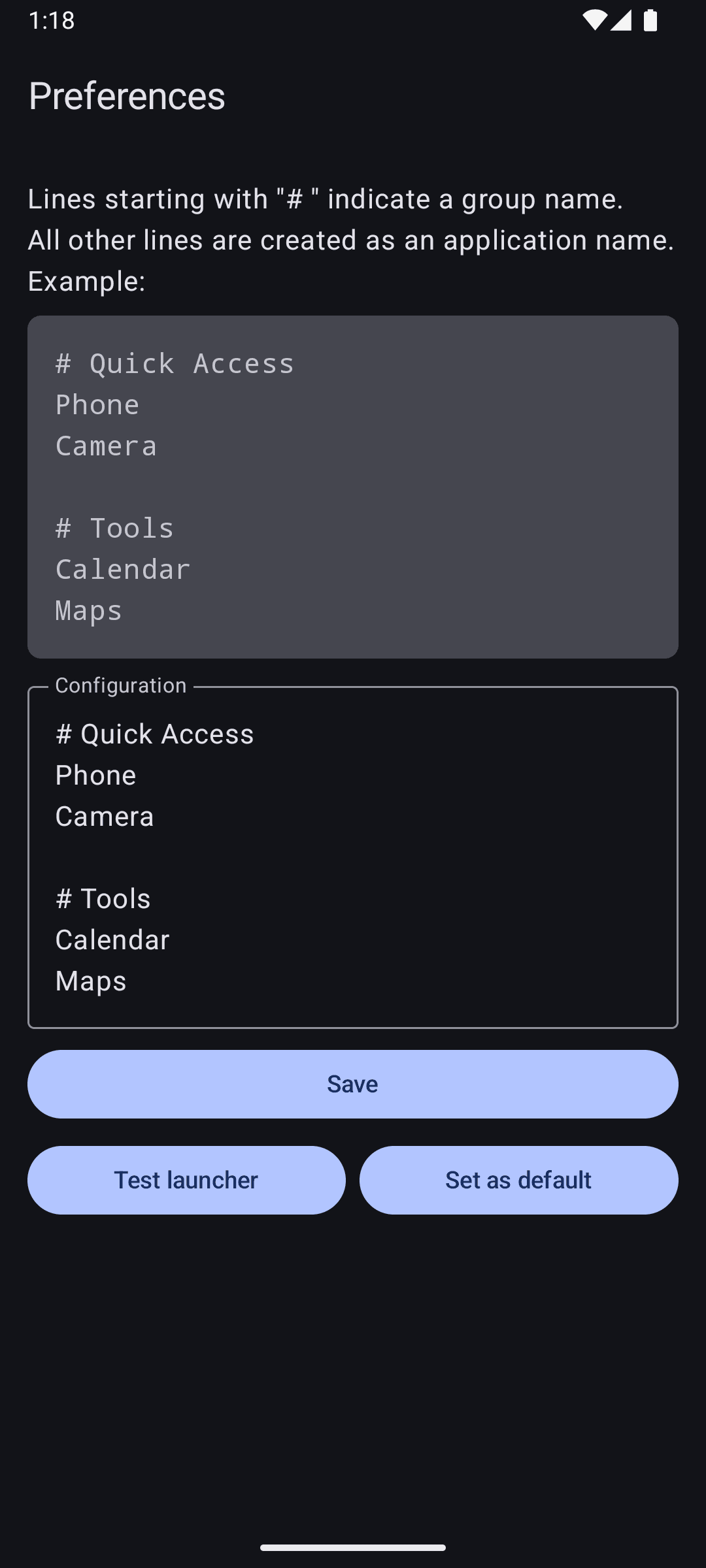 Скриншот 2 — tmtLauncher