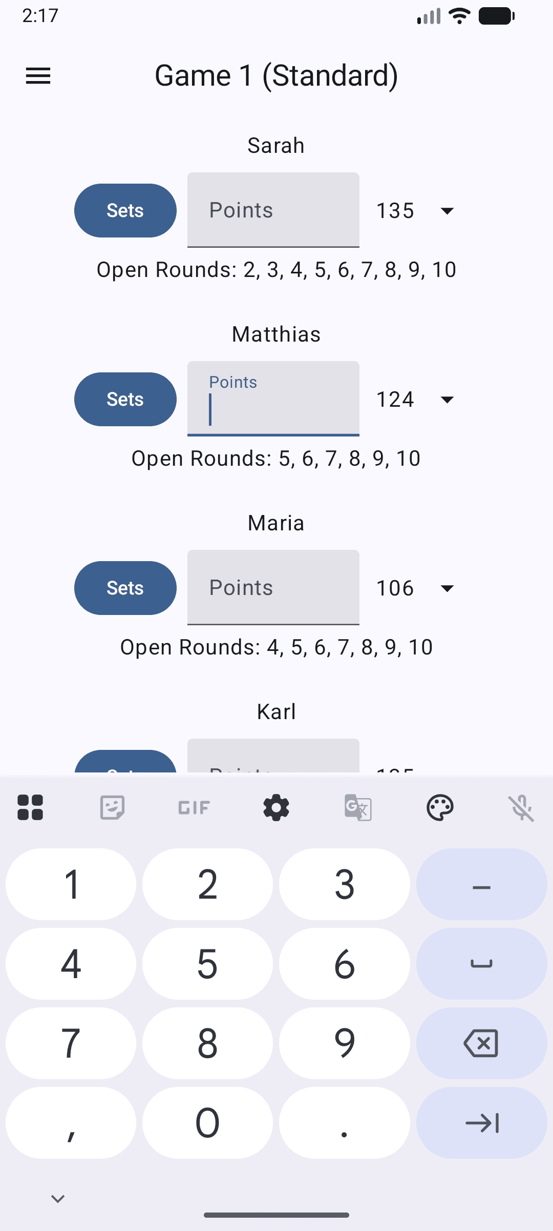 Скриншот 2 — Phase10Counter