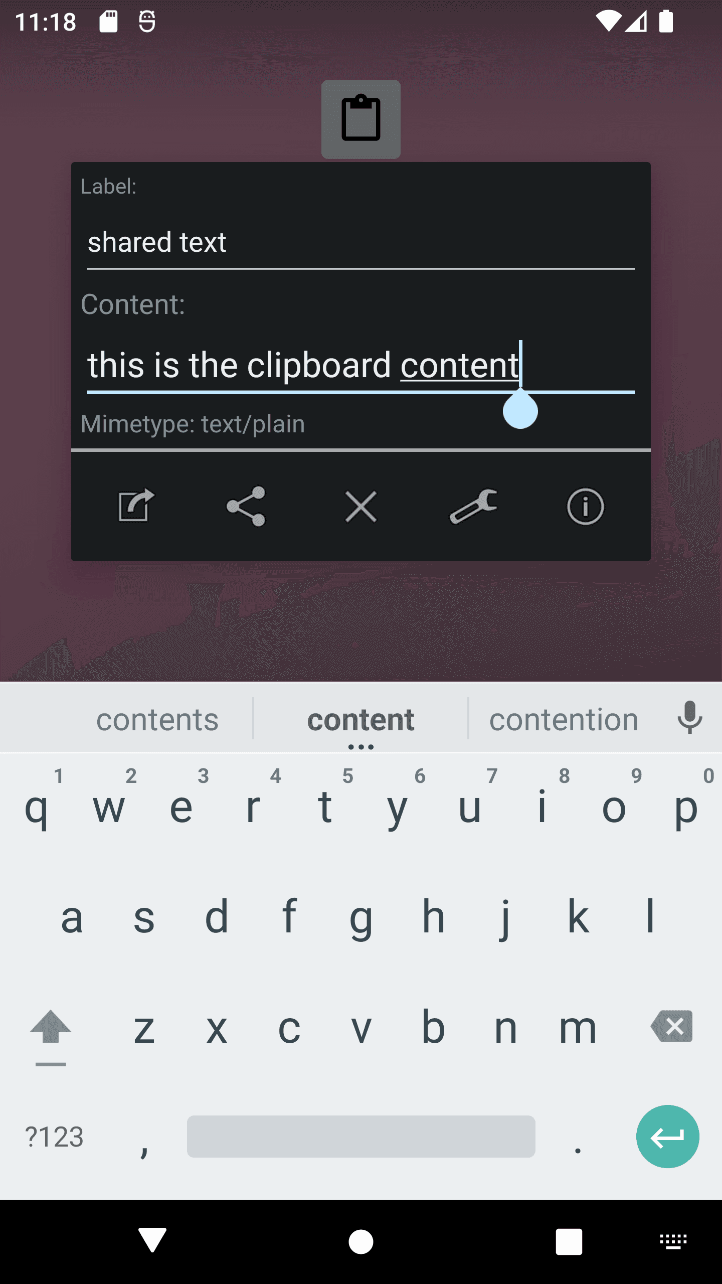 Скриншот 1 — Simple Clipboard Editor