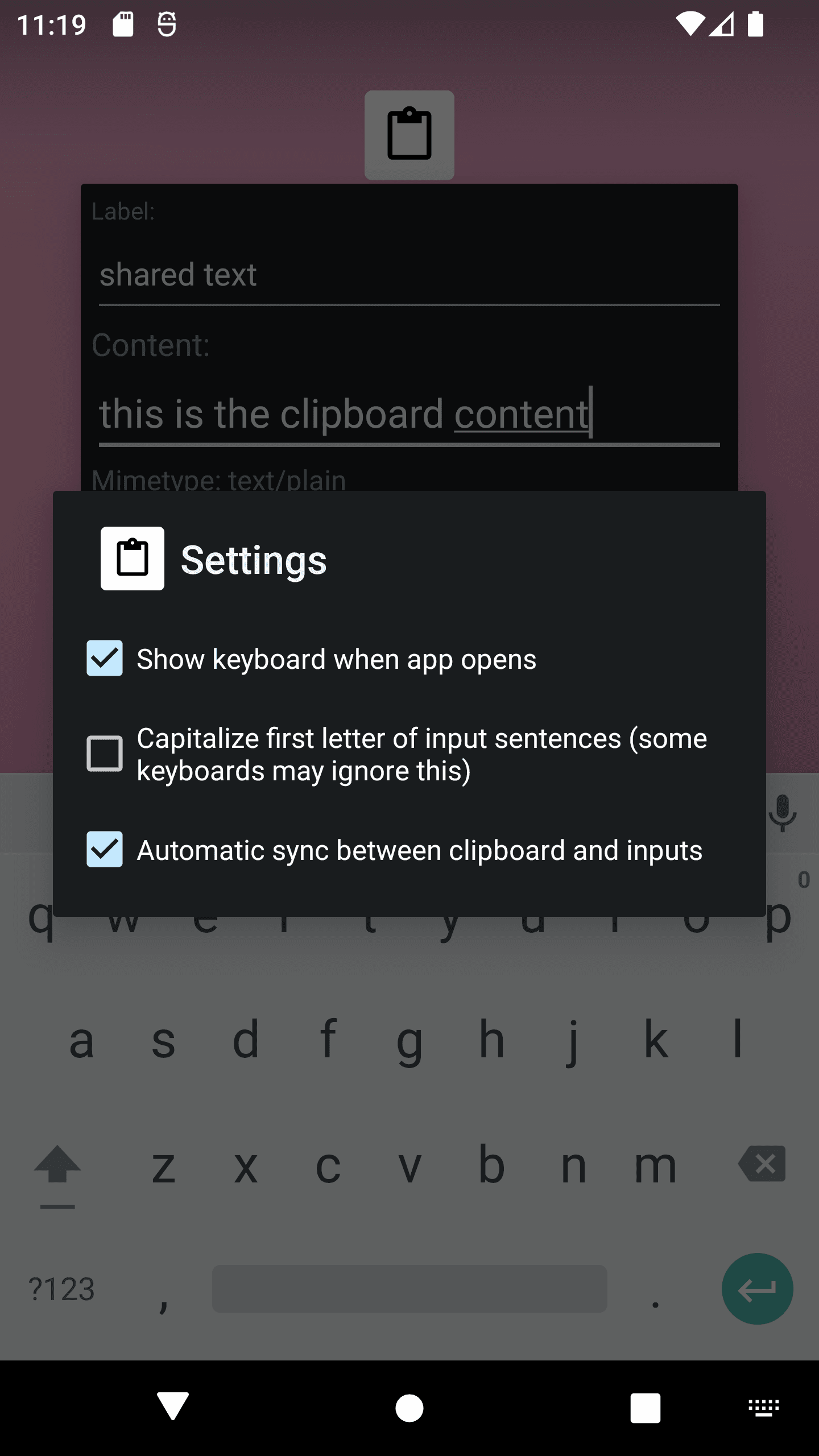 Скриншот 3 — Simple Clipboard Editor